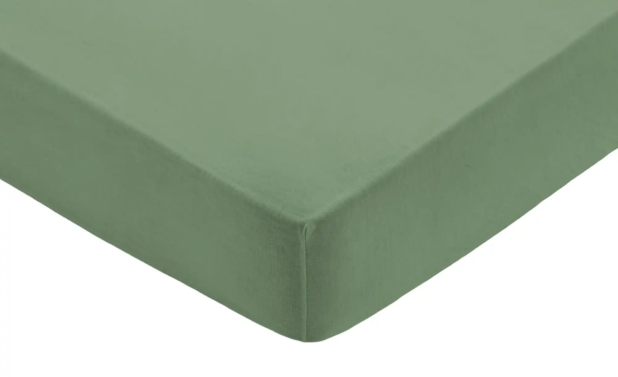 Thumbnail - Como Green Bio-Mako-Jersey Spannbettuch   ¦ grün ¦ Maße (cm): B: 90 Bettwaren > Bettlaken - Höffner