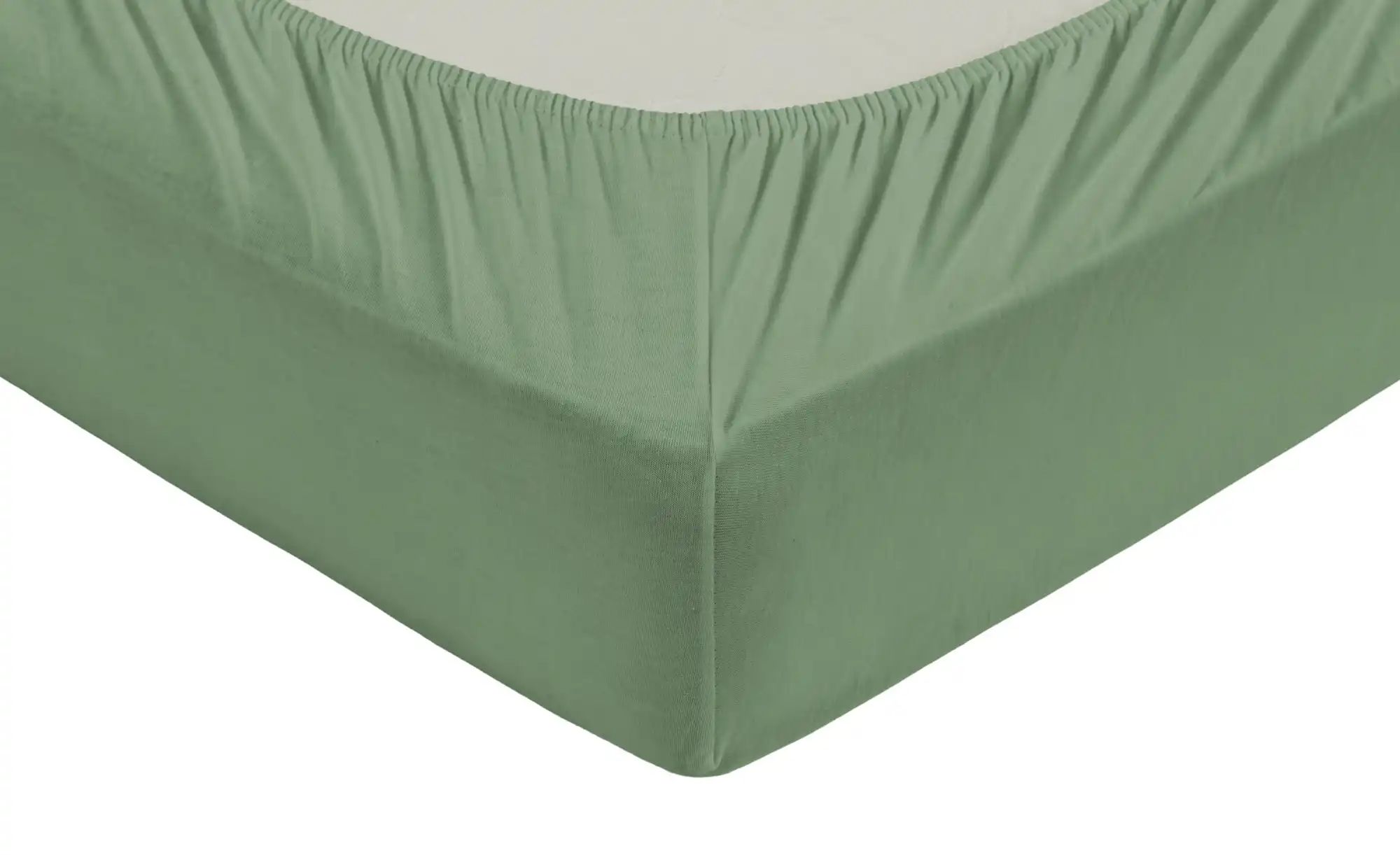 Como Green Bio-Mako-Jersey Spannbettuch   ¦ grün ¦ Maße (cm): B: 180 Bettwa günstig online kaufen