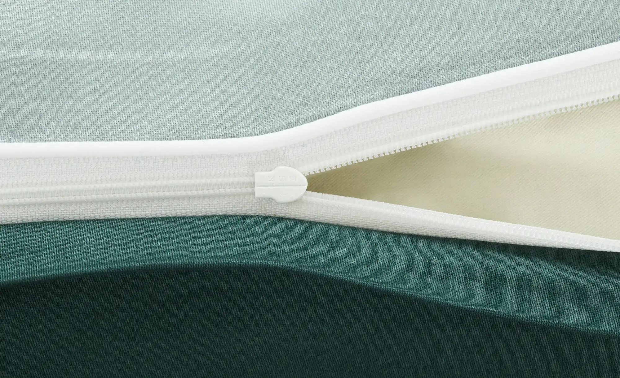 como Satin Wende-Bettwäsche  Satin Piping ¦ grün ¦ Maße (cm): B: 155 Bettwa günstig online kaufen