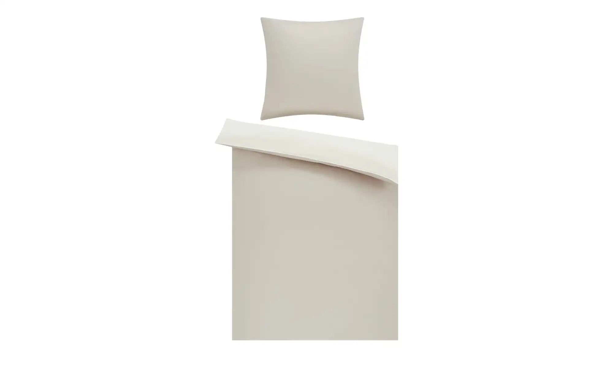 como Satin Wende-Bettwäsche  Satin Piping ¦ creme ¦ Maße (cm): B: 155 Bettw günstig online kaufen