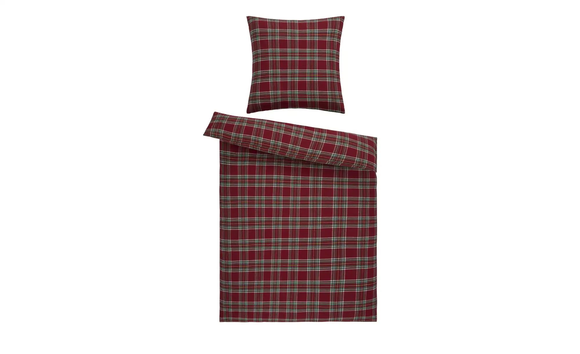 como Biber Bettwäsche  Tartan ¦ rot ¦ Maße (cm): B: 135 Weihnachten - Höffn günstig online kaufen