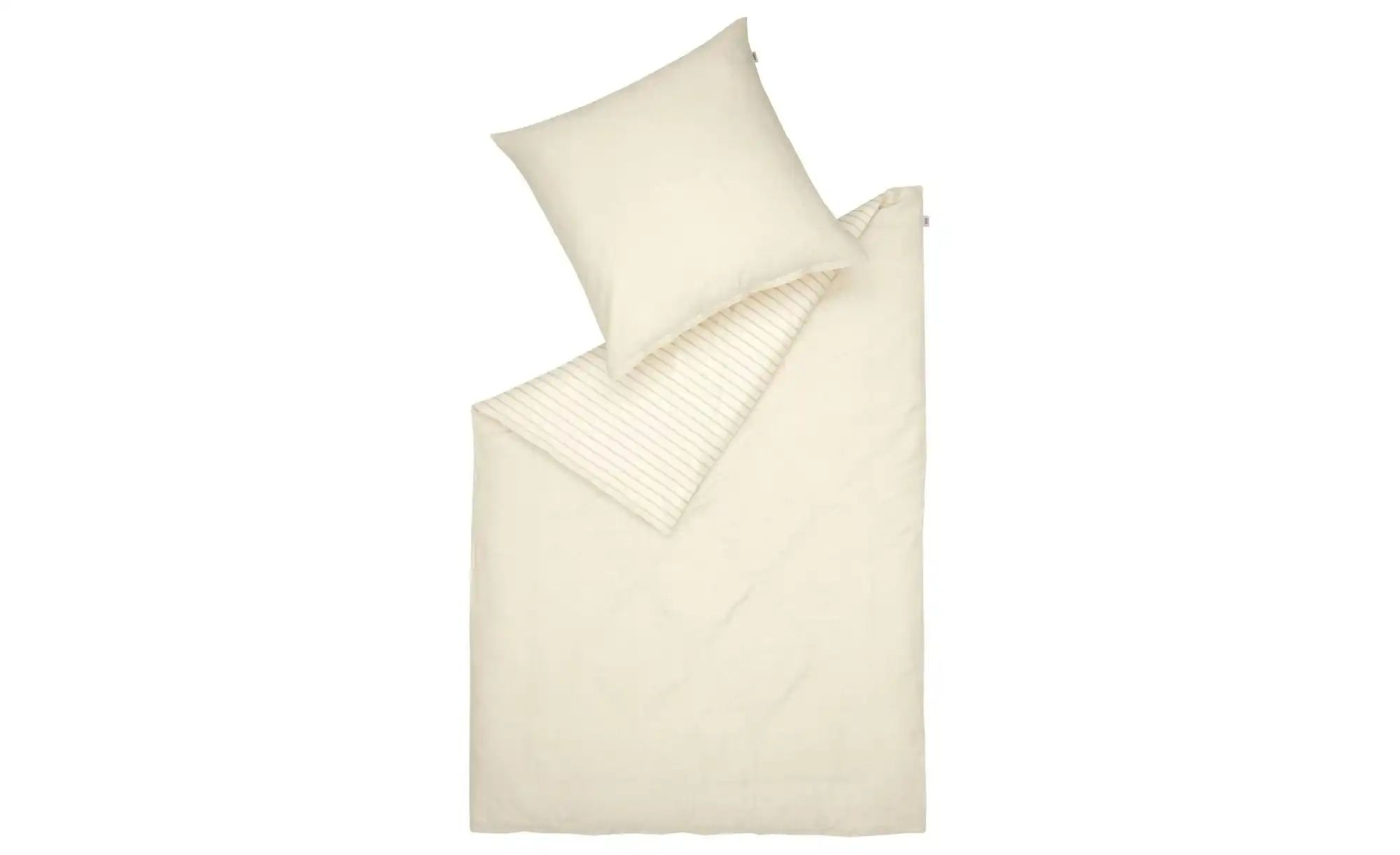 SCHÖNER WOHNEN Kollektion Bettwäsche-Set   ¦ grau ¦ Maße (cm): B: 155 H: 1 günstig online kaufen