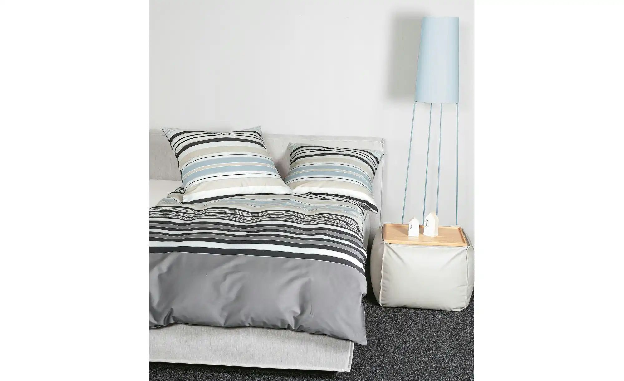 Janine Bettwäsche-Set   ¦ grau ¦ Maße (cm): B: 200 Bettwaren > Bettwäsche > günstig online kaufen