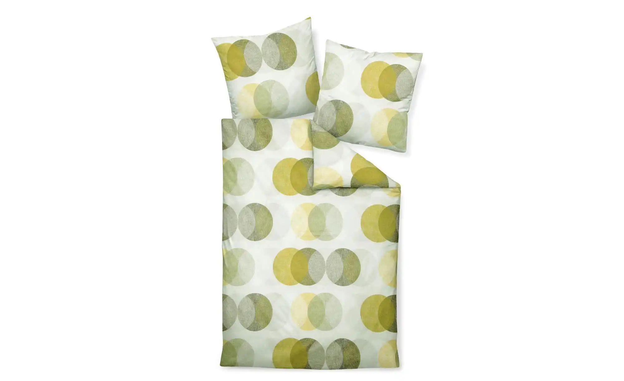 Janine Bettwäsche-Set   ¦ grün ¦ Maße (cm): B: 135 Bettwaren > Bettwäsche > günstig online kaufen