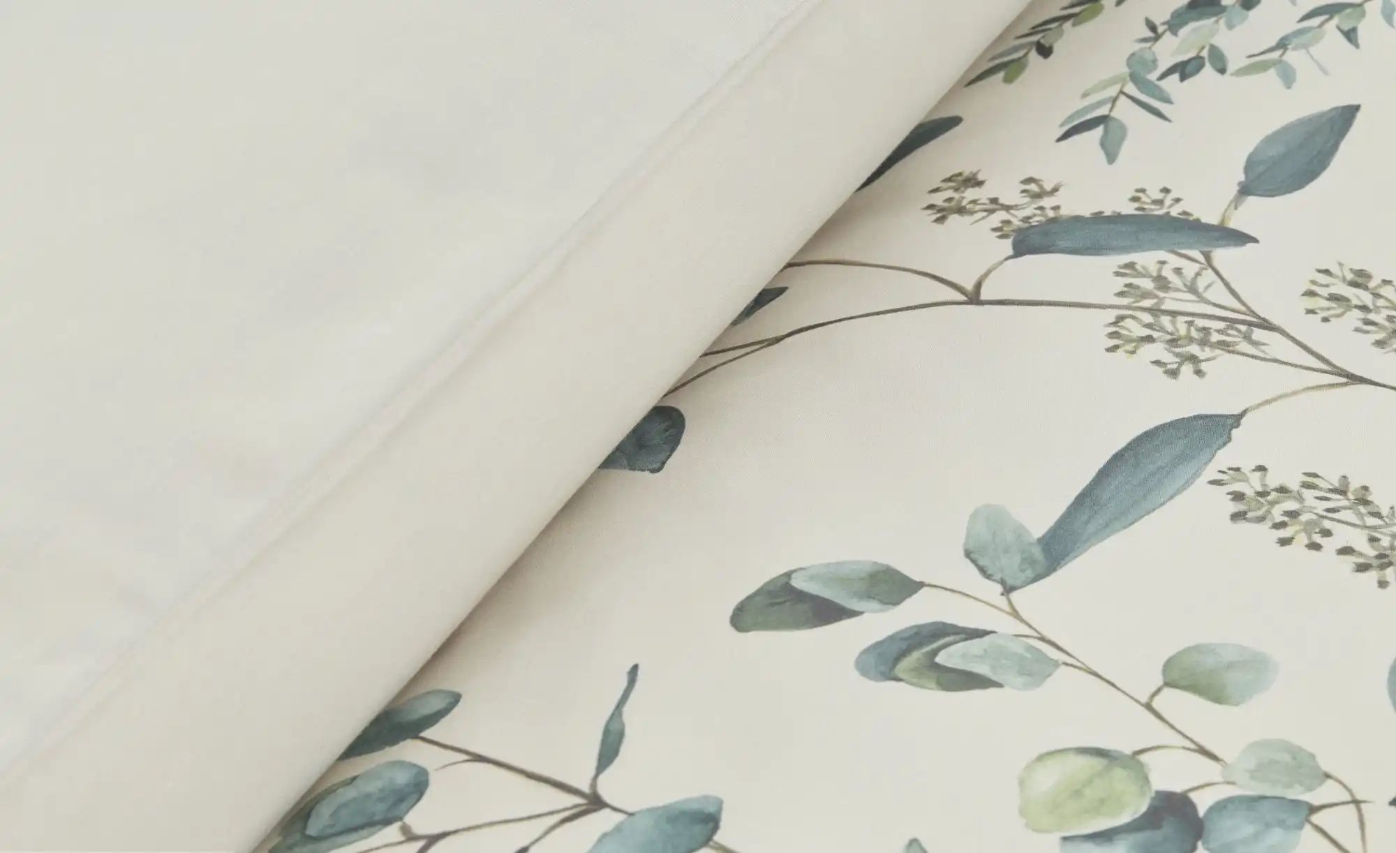 Thumbnail - Como Green Satin Bettwäsche Eucalyptus ¦ grün ¦ Maße (cm): B: 135 Bettwaren > Bettwäsche > Bettwäsche ganzjährig - Höff...