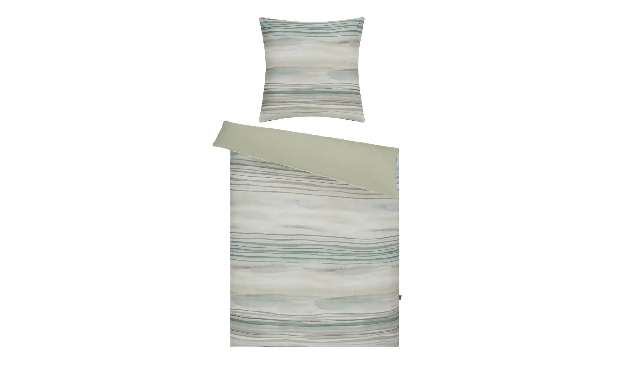 Como Green Satin Wende-Bettwäsche  Ombre ¦ grün ¦ Maße (cm): B: 135 Bettwar günstig online kaufen