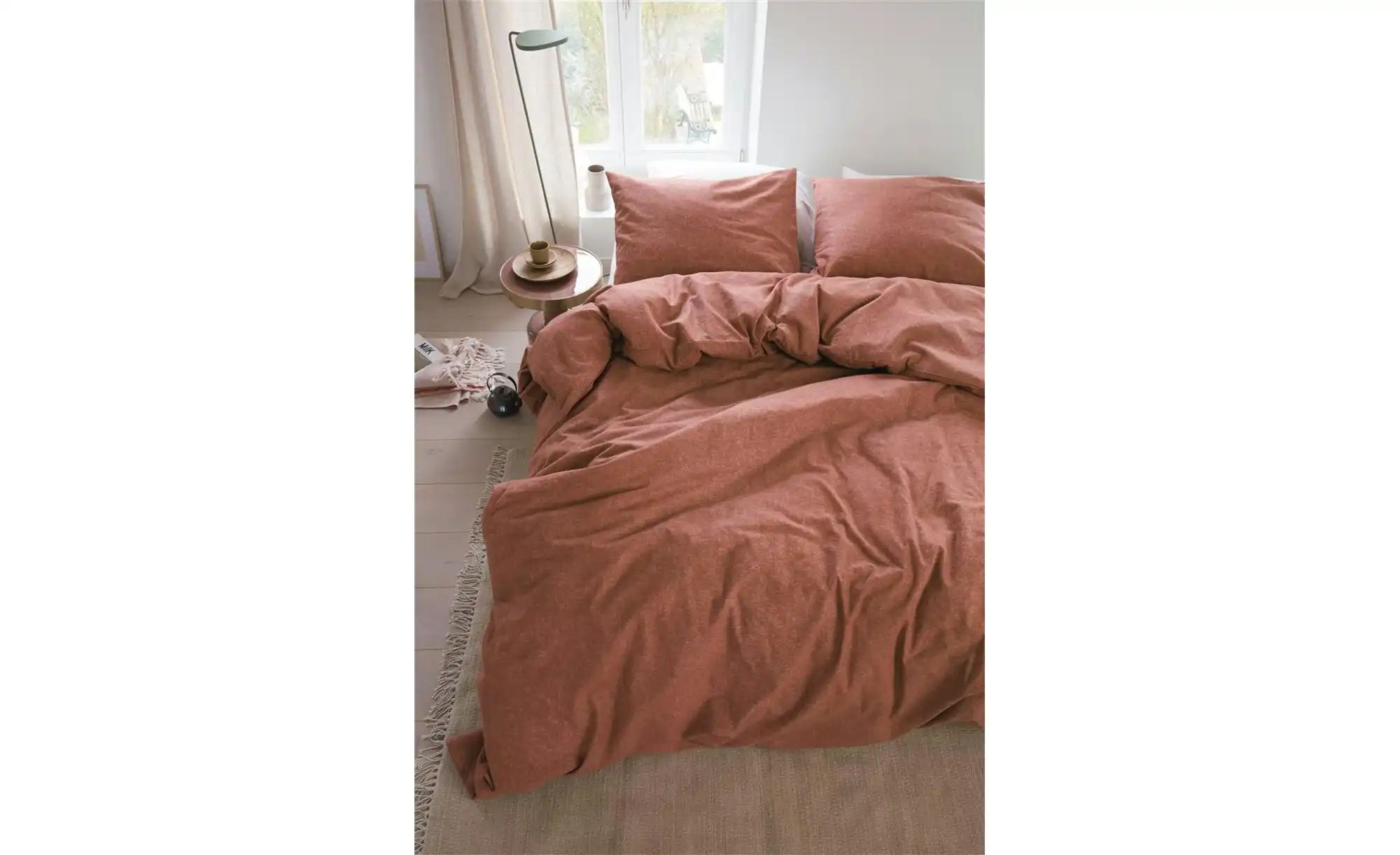 Beddinghouse Flanell Bettwäsche  Frost ¦ orange ¦ Maße (cm): B: 155 Bettwar günstig online kaufen