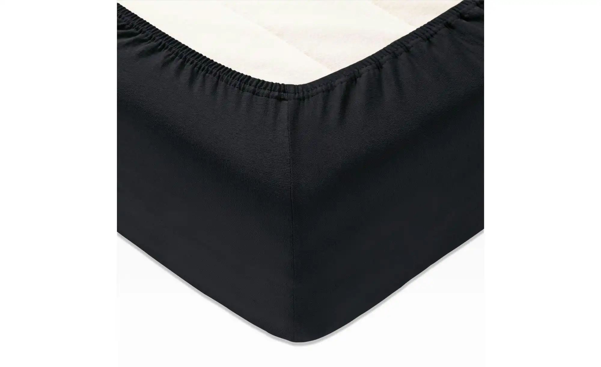 JOOP! Boxspringspannbetttuch Uni ¦ schwarz ¦ Maße (cm): B: 100 H: 1 Bettwar günstig online kaufen