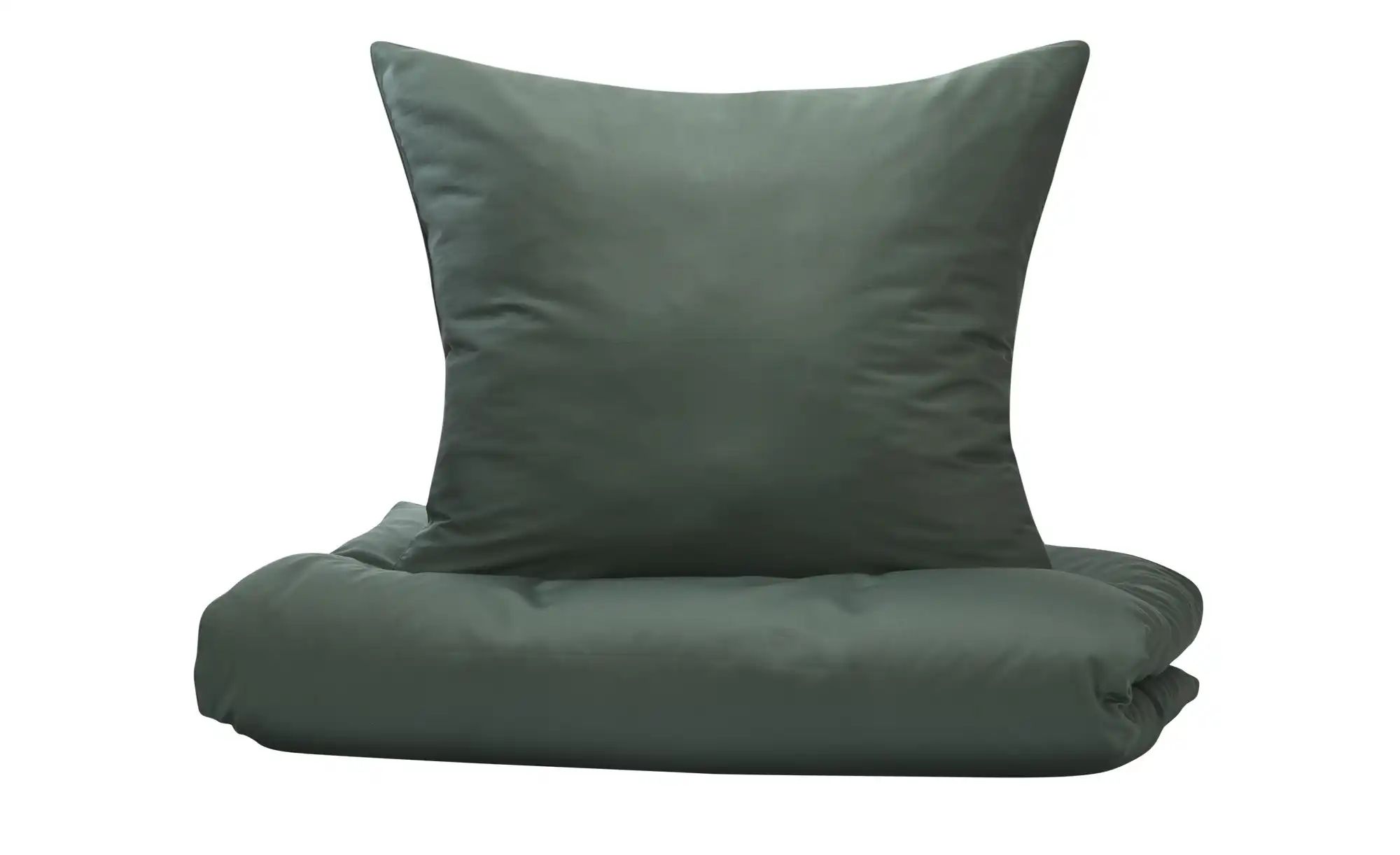 Como Green Satin Bettwäsche  Uni ¦ grün ¦ Maße (cm): B: 135 Bettwaren > Bet günstig online kaufen