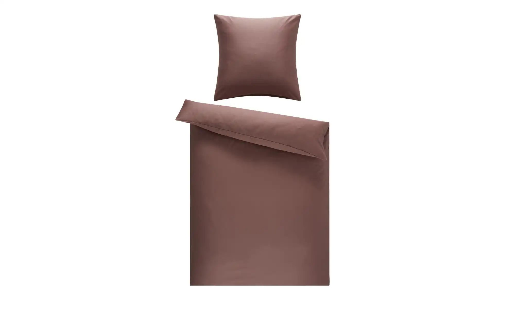 Como Green Satin Bettwäsche  Uni ¦ rot ¦ Maße (cm): B: 135 Bettwaren > Bett günstig online kaufen
