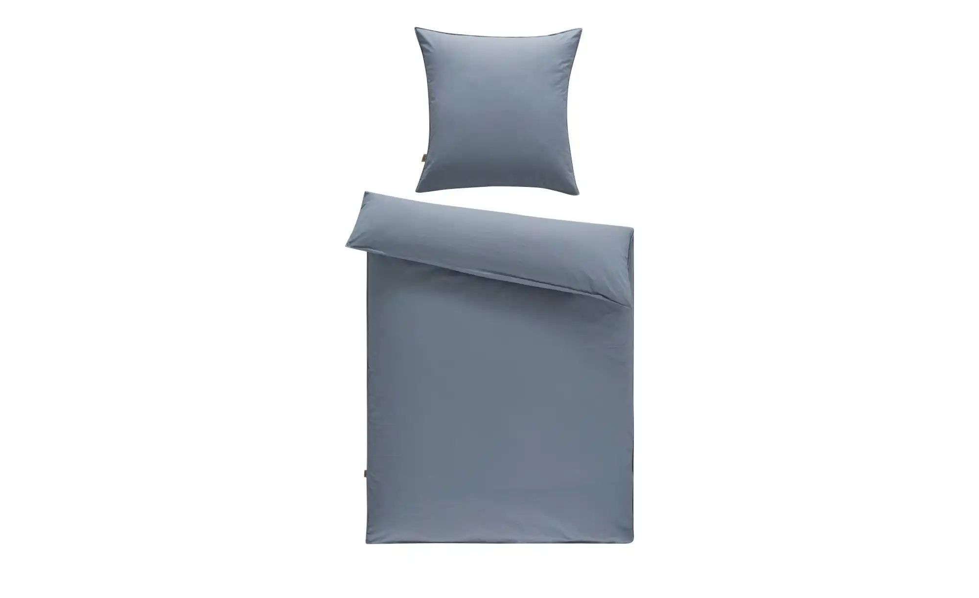 Como Green Baumwoll-Bettwäsche  Stone Washed ¦ blau ¦ Maße (cm): B: 135 Bet günstig online kaufen