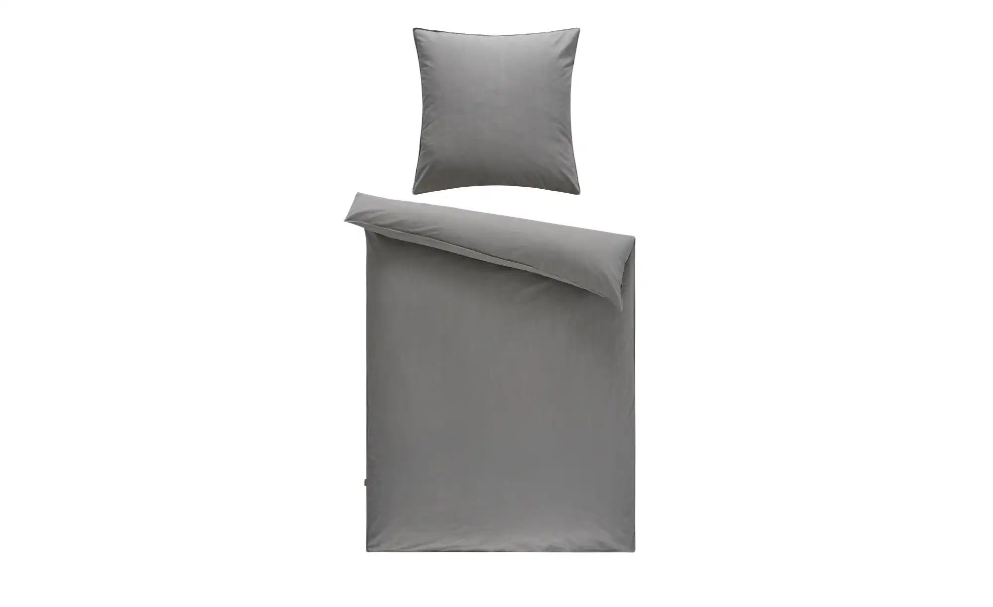 Como Green Baumwoll-Bettwäsche  Stone Washed ¦ grau ¦ Maße (cm): B: 155 Bet günstig online kaufen