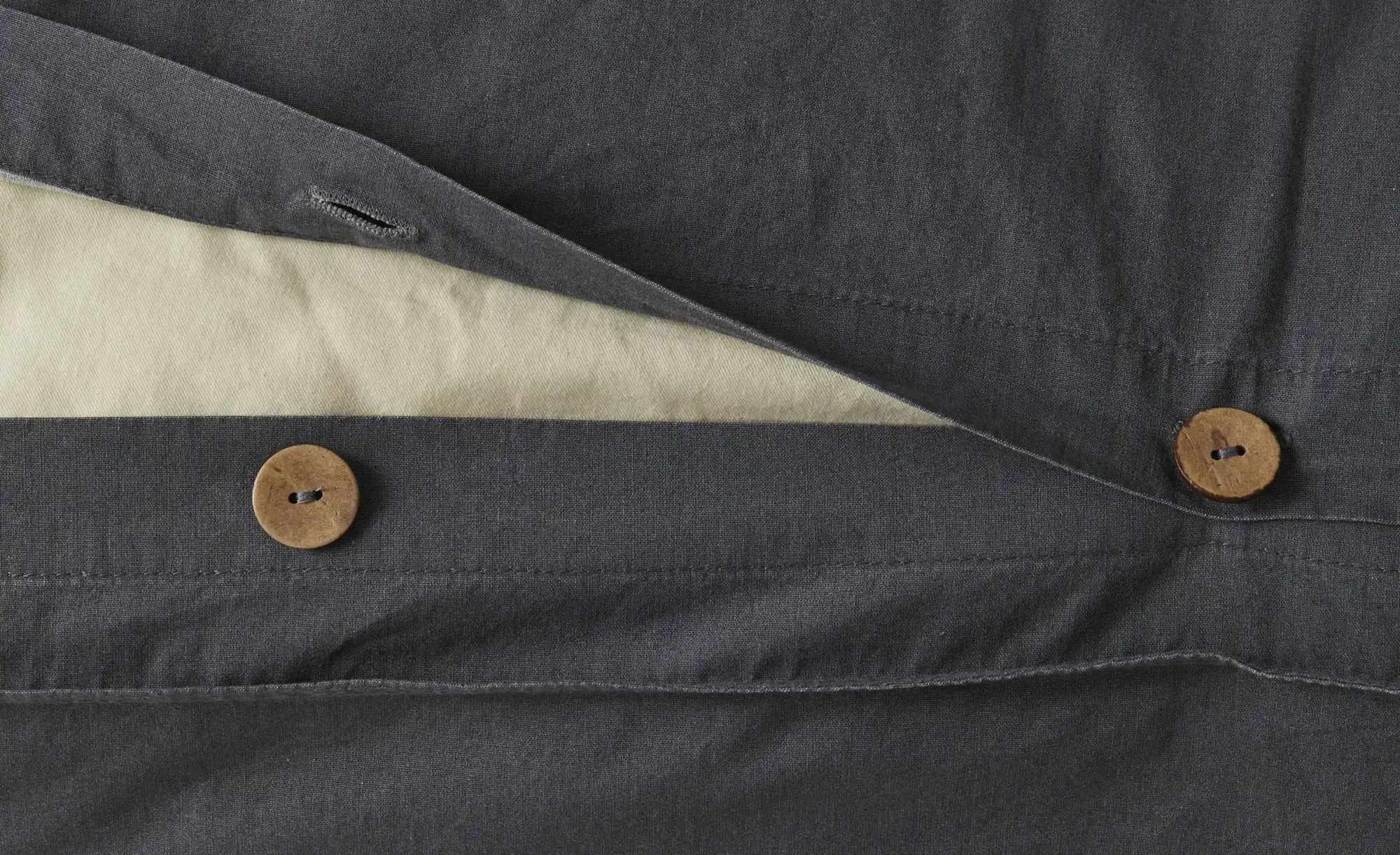 Thumbnail - Como Green Baumwoll-Bettwäsche Stone Washed ¦ grau ¦ Maße (cm): B: 155 Bettwaren > Bettwäsche > Bettwäsche ganzjährig -...