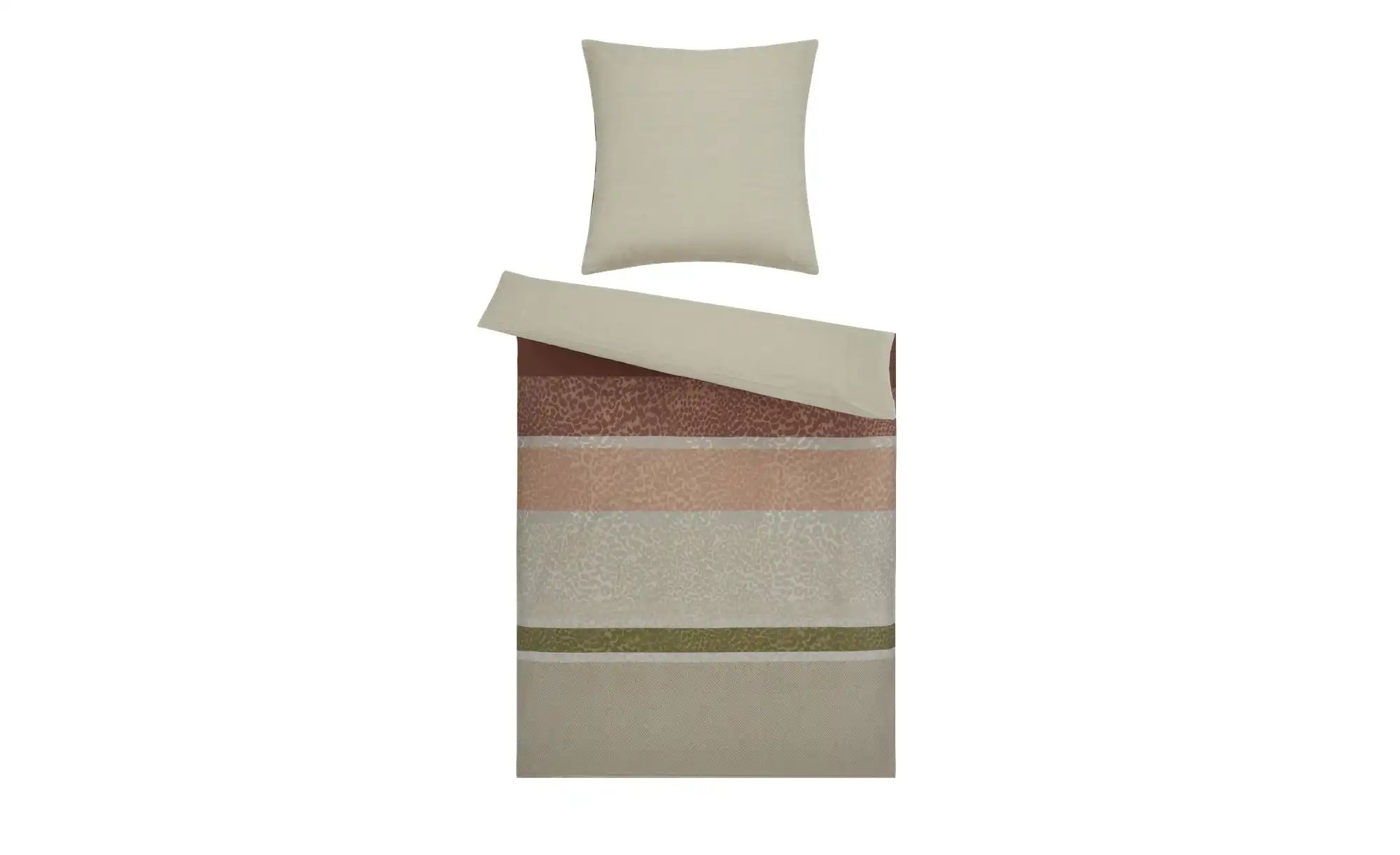 Thumbnail - como Satin Wende-Bettwäsche Vintage Blossom Leo ¦ braun ¦ Maße (cm): B: 135 Bettwaren > Bettwäsche > Bettwäsche ganzjäh...