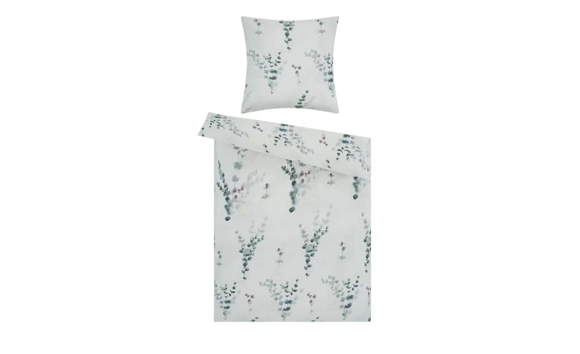 como Satin Bettwäsche  Eucalyptus ¦ grün ¦ Maße (cm): B: 135 Bettwaren > Be günstig online kaufen
