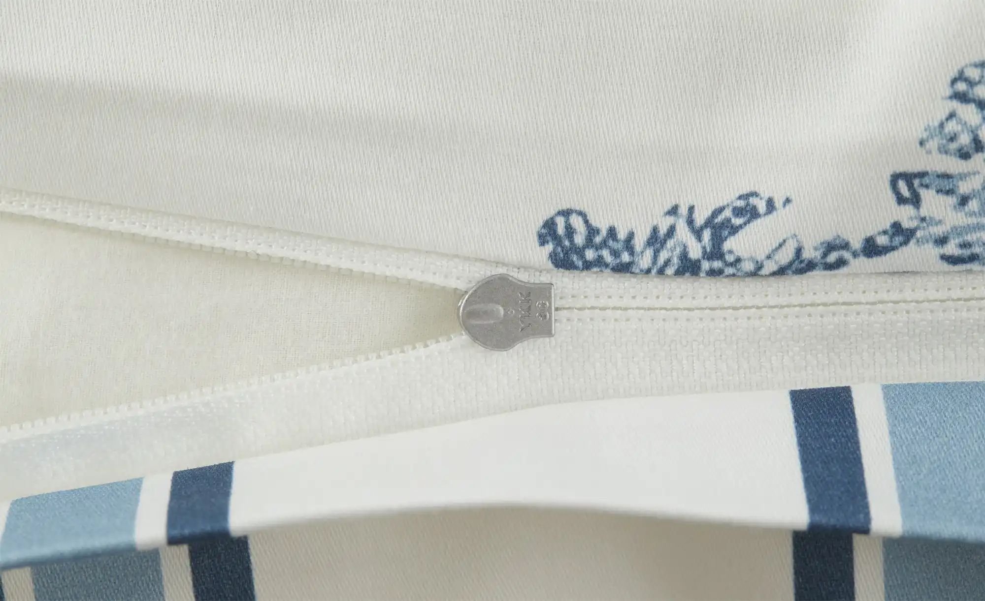 como Satin Wende-Bettwäsche  Toile ¦ blau ¦ Maße (cm): B: 135 Bettwaren > B günstig online kaufen