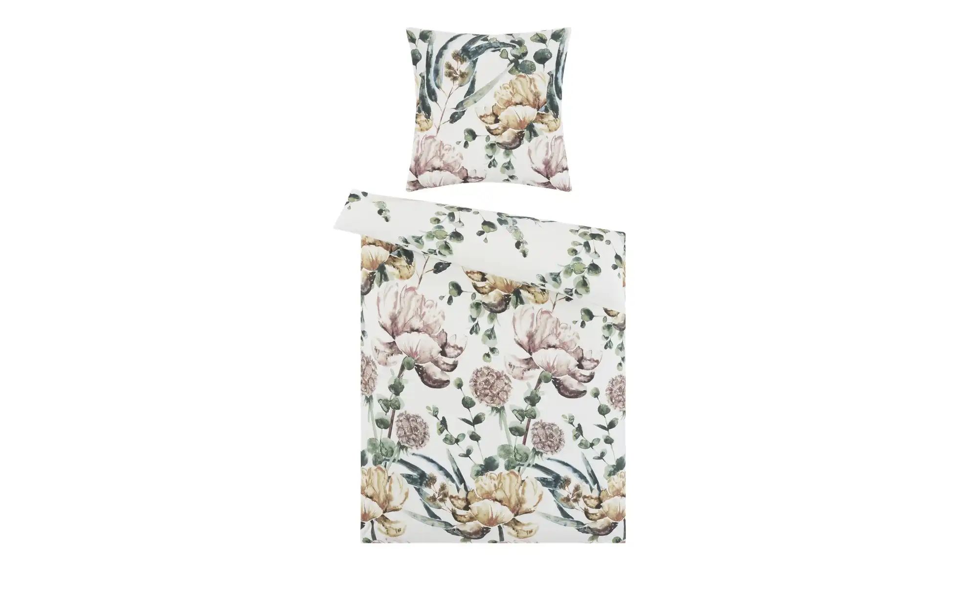 como Satin Bettwäsche  Peonies ¦ mehrfarbig ¦ Maße (cm): B: 135 Bettwaren > günstig online kaufen