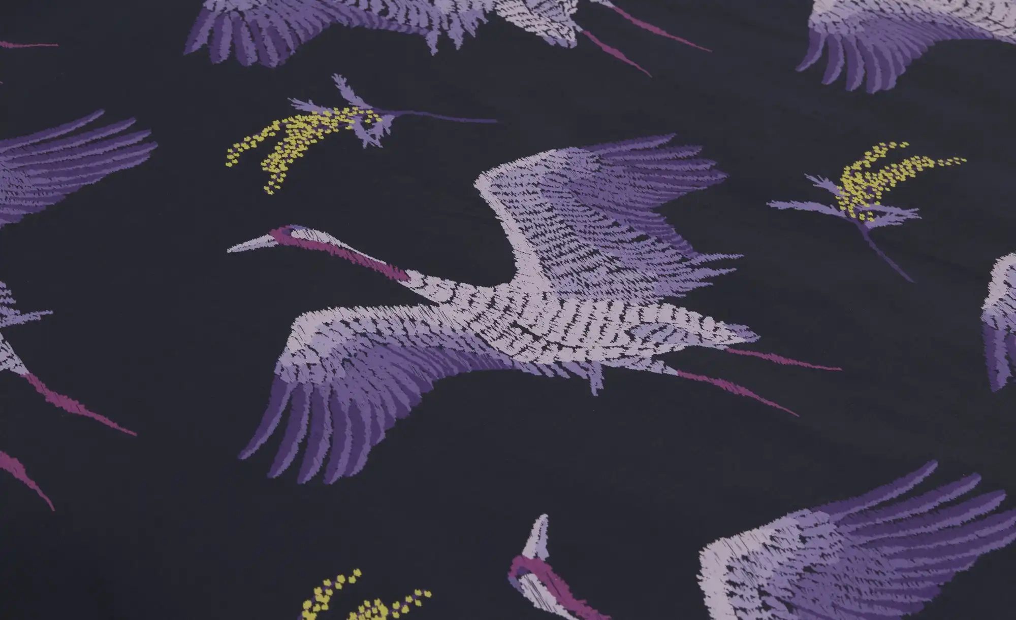 Thumbnail - indigo Mako-Satin Bettwäsche Stiched ¦ lila/violett ¦ Maße (cm): B: 135 Bettwaren > Bettwäsche > Bettwäsche ganzjährig ...