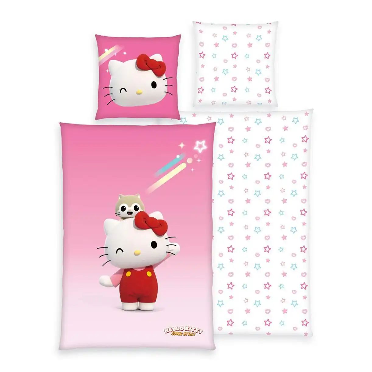 Hello Kitty Bettwäsche-Set  Hello Kitty ¦ mehrfarbig ¦ Maße (cm): B: 135 H: günstig online kaufen