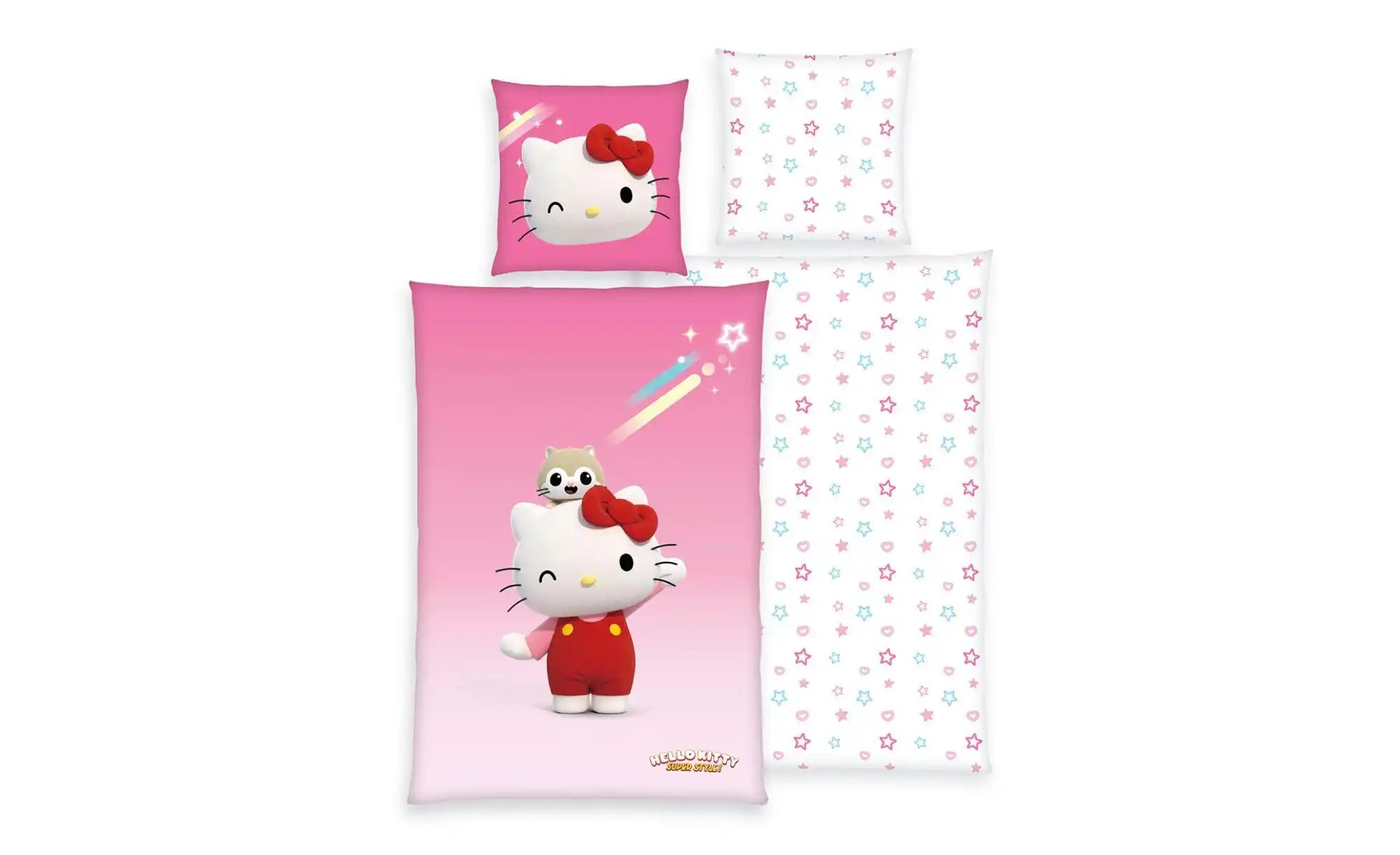 Hello Kitty Bettwäsche-Set  Hello Kitty ¦ mehrfarbig ¦ Maße (cm): B: 135 H: günstig online kaufen