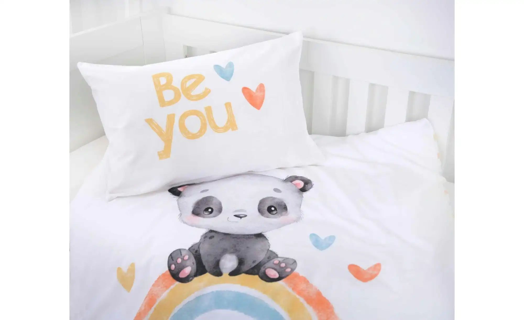 Herding Bettwäsche-Set  Regenbogen Panda ¦ mehrfarbig ¦ Maße (cm): B: 100 H günstig online kaufen
