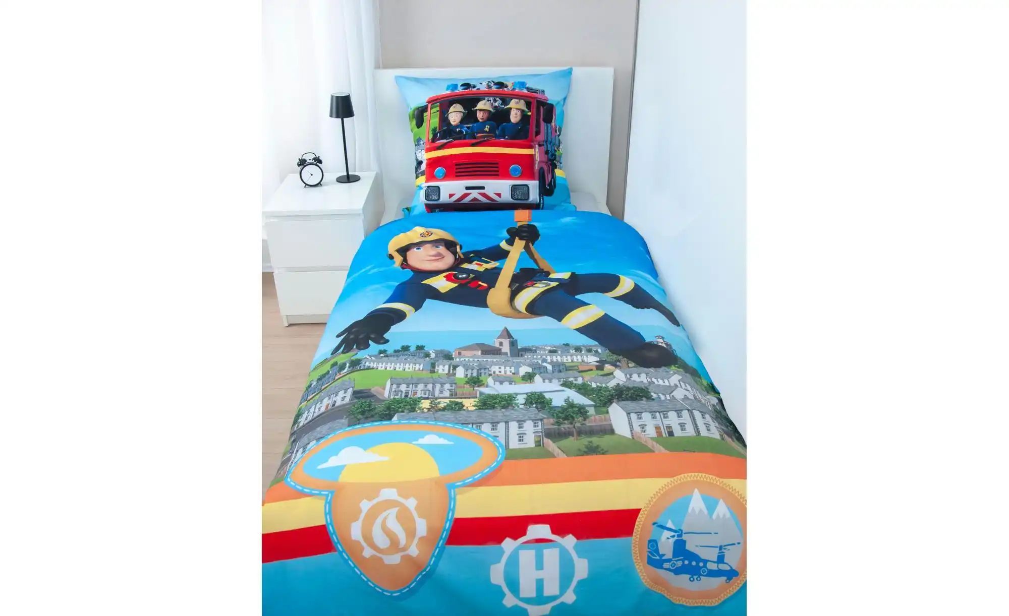 Herding Bettwäsche-Set  Feuerwehrmann Sam ¦ mehrfarbig ¦ Maße (cm): B: 135 günstig online kaufen