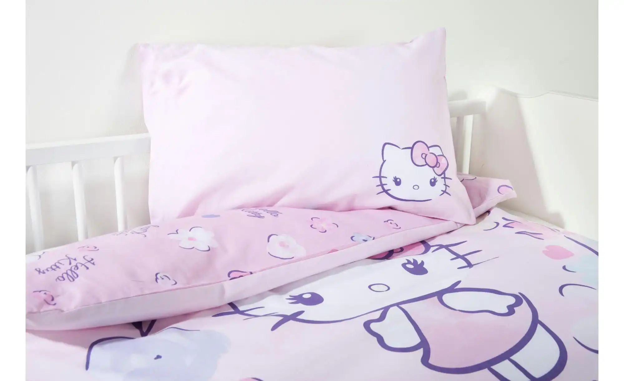 Hello Kitty Bettwäsche-Set  Hello Kitty ¦ mehrfarbig ¦ Maße (cm): B: 100 H: günstig online kaufen