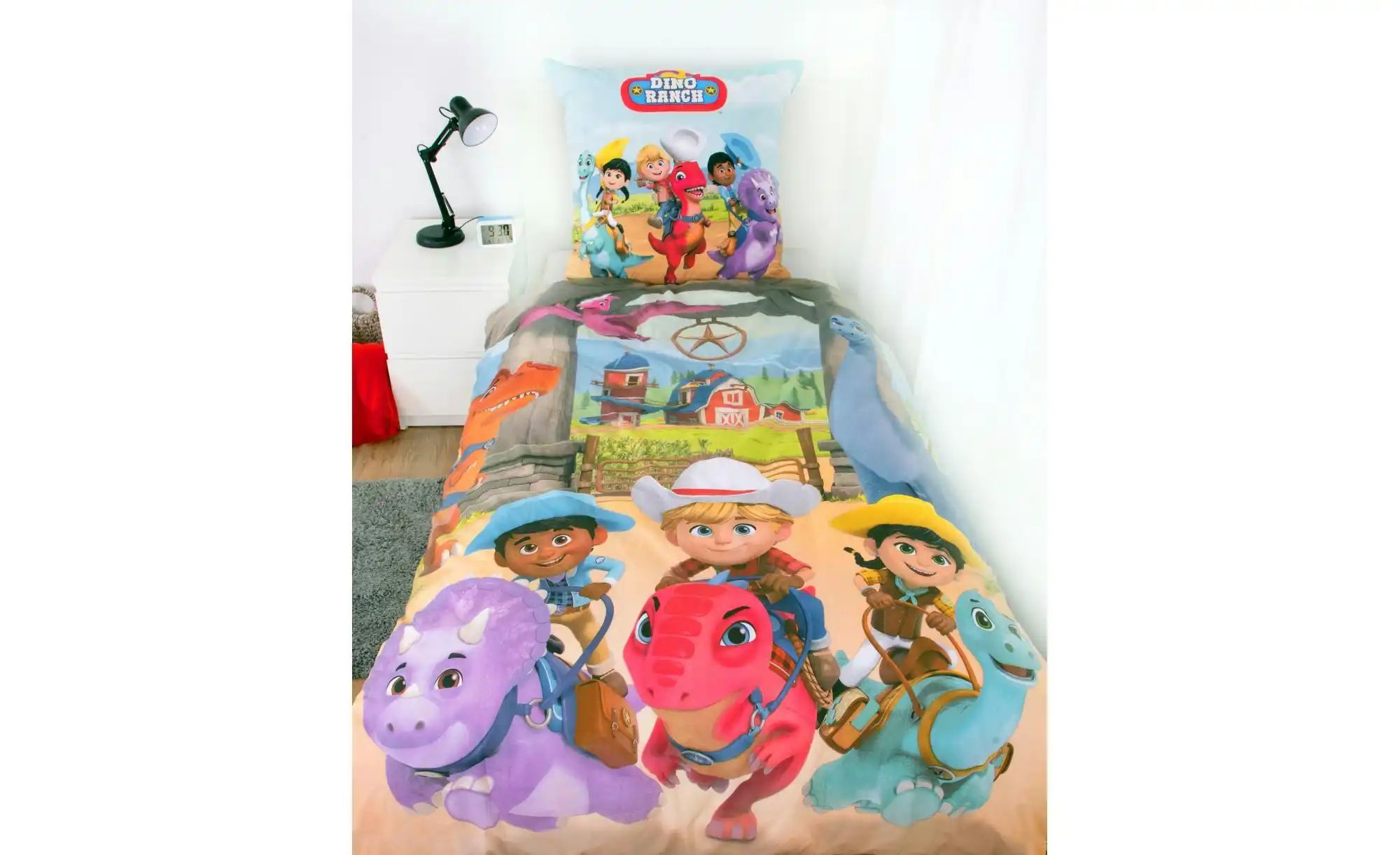 Thumbnail - Herding Bettwäsche-Set  Dino Ranch ¦ mehrfarbig ¦ Maße (cm): B: 135 H: 1 Bettwaren > Bettwäsche > Kinderbettwäsche - Höf...