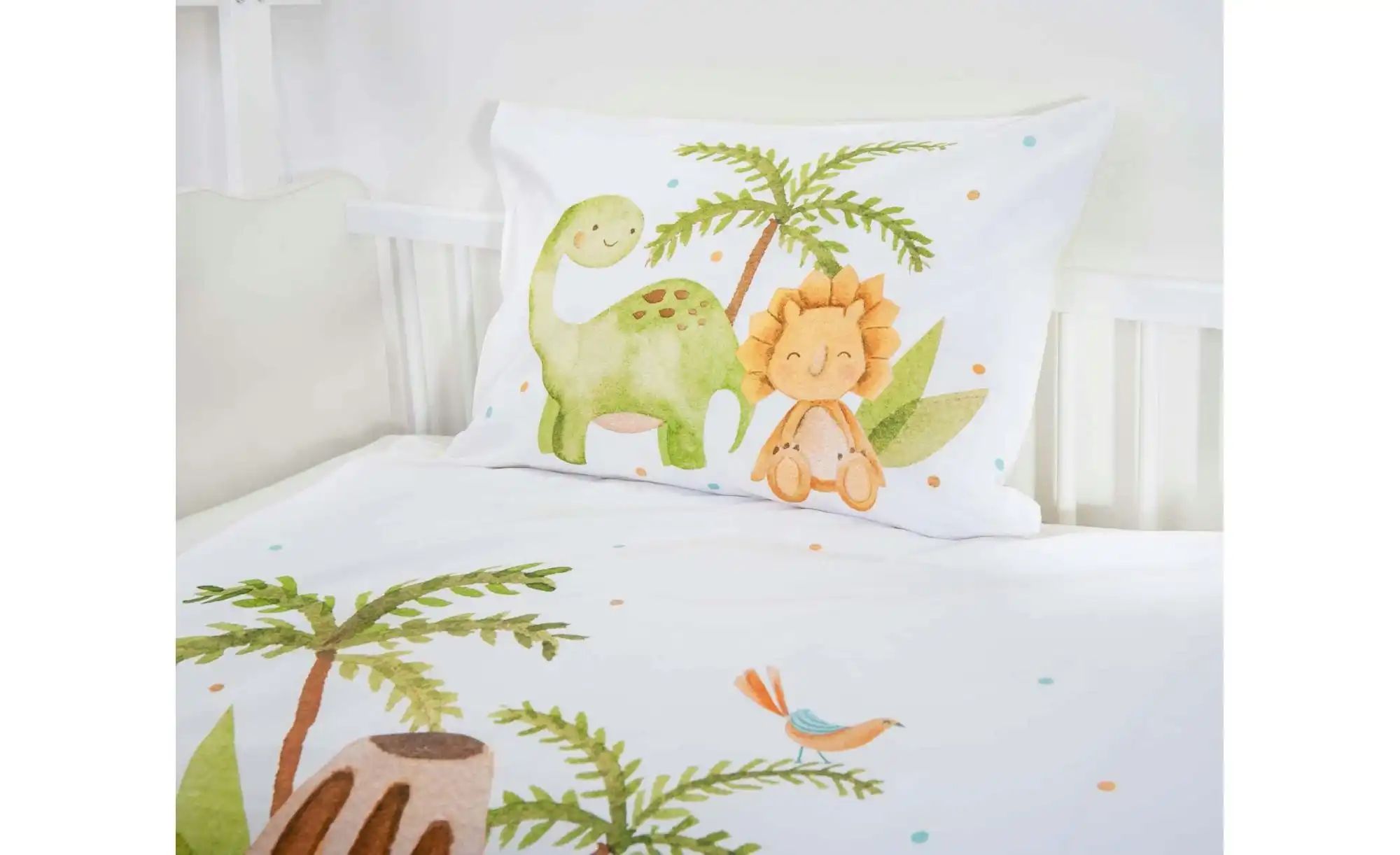 Herding Bettwäsche-Set  Dinos ¦ mehrfarbig ¦ Maße (cm): B: 100 H: 1 Bettwar günstig online kaufen