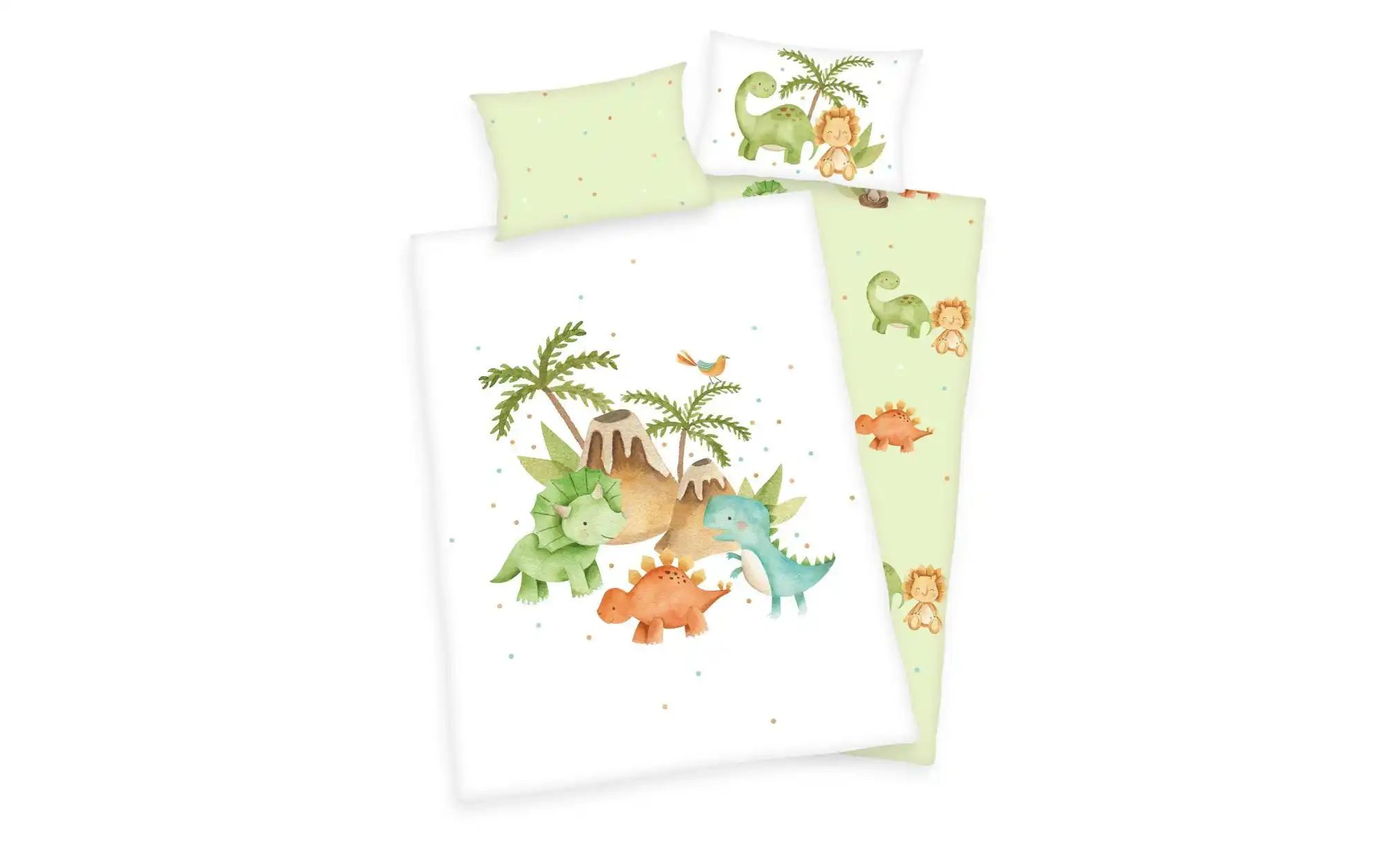 Herding Bettwäsche-Set  Dinos ¦ mehrfarbig ¦ Maße (cm): B: 100 H: 1 Bettwar günstig online kaufen