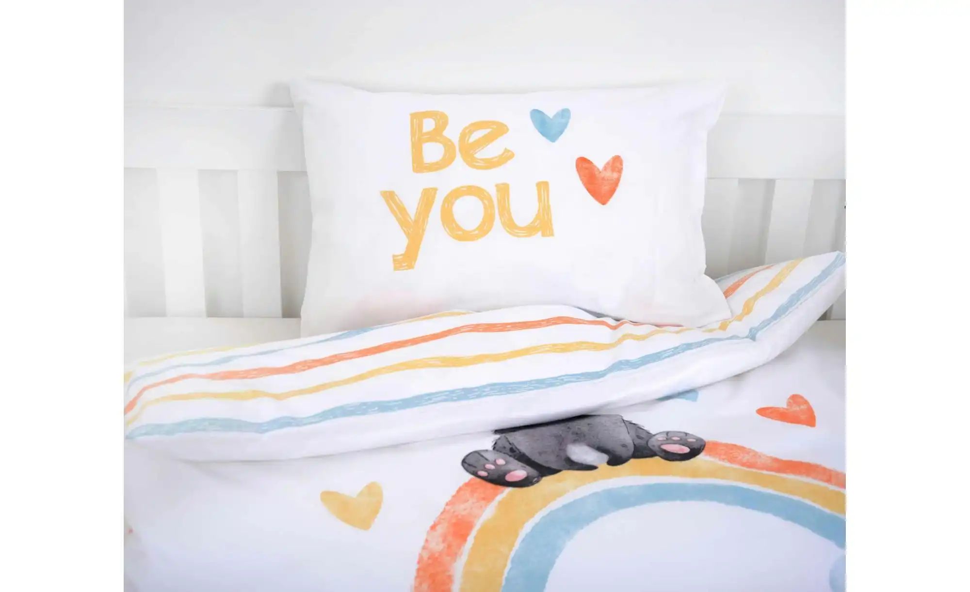 Herding Bettwäsche-Set  Regenbogen Panda ¦ mehrfarbig ¦ Maße (cm): B: 100 H günstig online kaufen