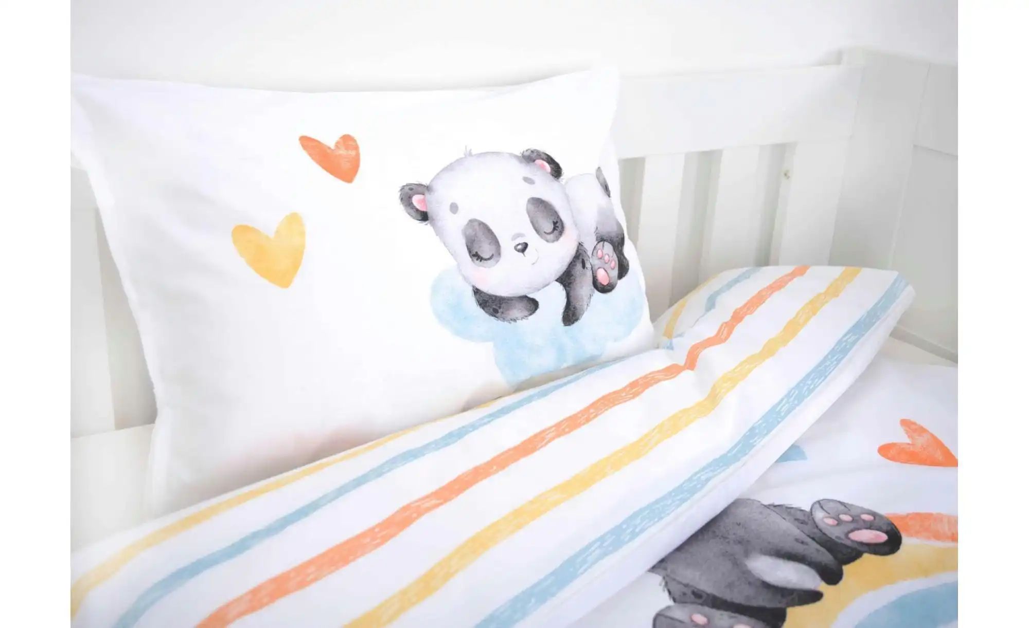 Herding Bettwäsche-Set  Regenbogen Panda ¦ mehrfarbig ¦ Maße (cm): B: 100 H günstig online kaufen