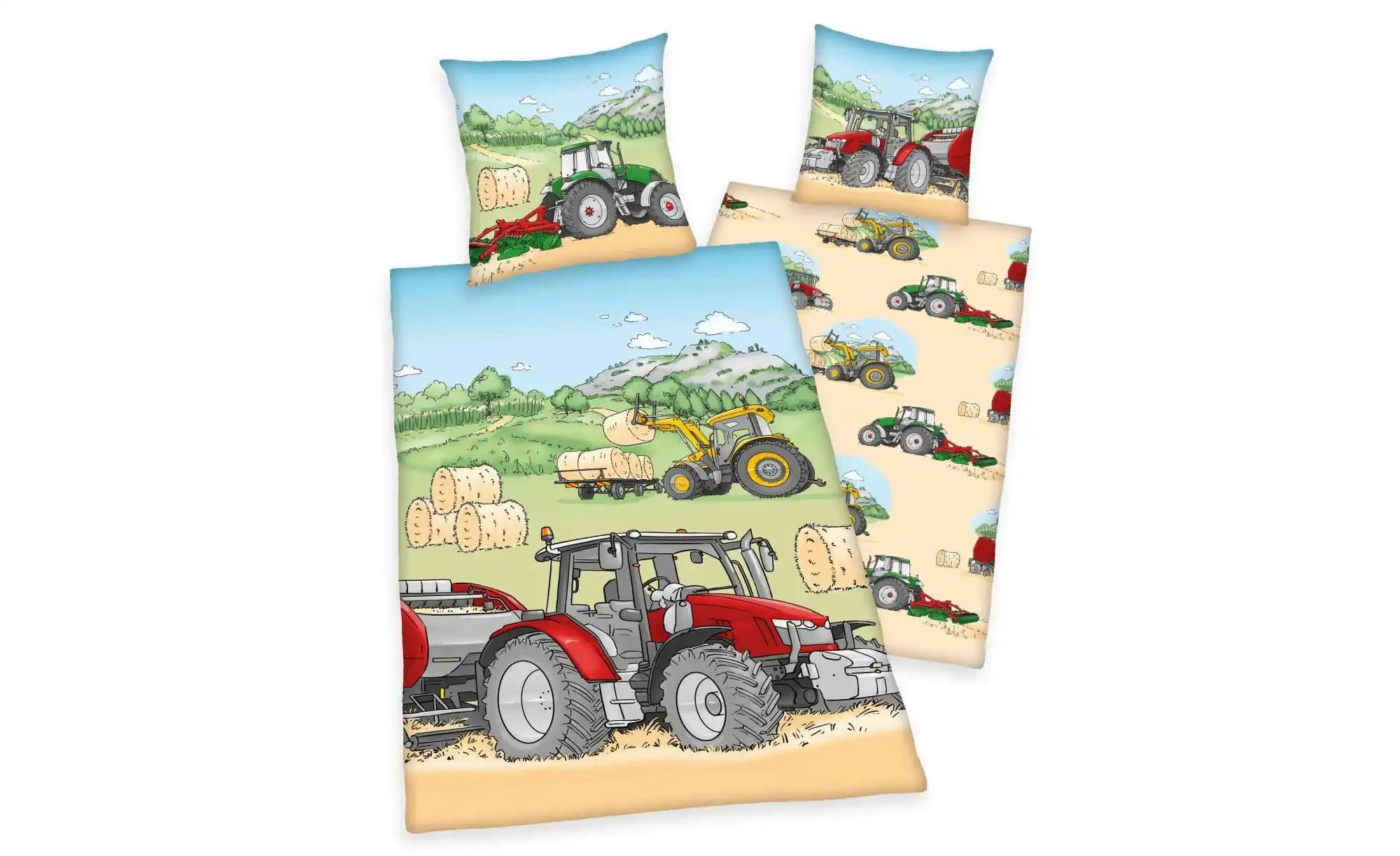 Herding Young Collection Kinderbettwäsche Traktor, Flanell, günstig online kaufen