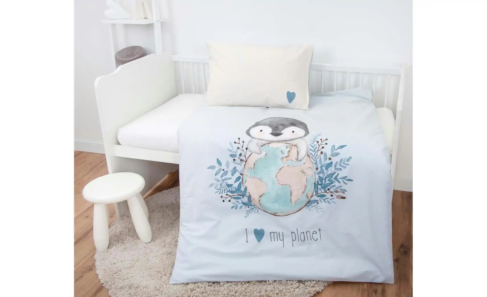 Herding Bettwäsche-Set  Pinguin ¦ mehrfarbig ¦ Maße (cm): B: 100 H: 1 Bettw günstig online kaufen