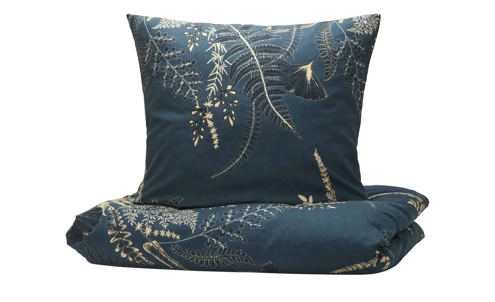 como Biber Bettwäsche  Autumn Fern ¦ blau ¦ Maße (cm): B: 135 Bettwaren > B günstig online kaufen
