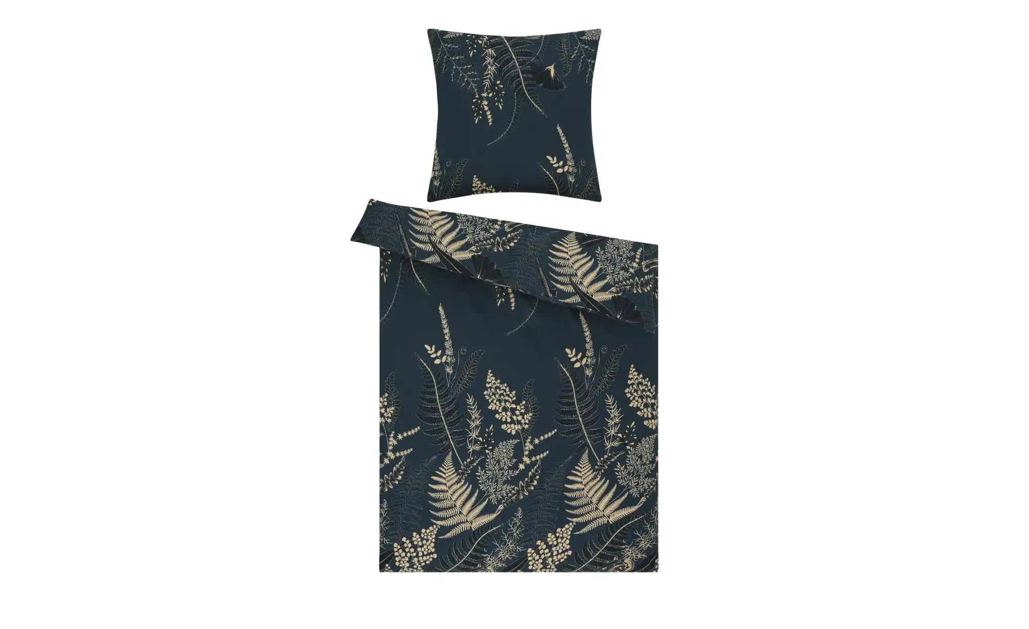 como Biber Bettwäsche  Autumn Fern ¦ blau ¦ Maße (cm): B: 135 Bettwaren > B günstig online kaufen