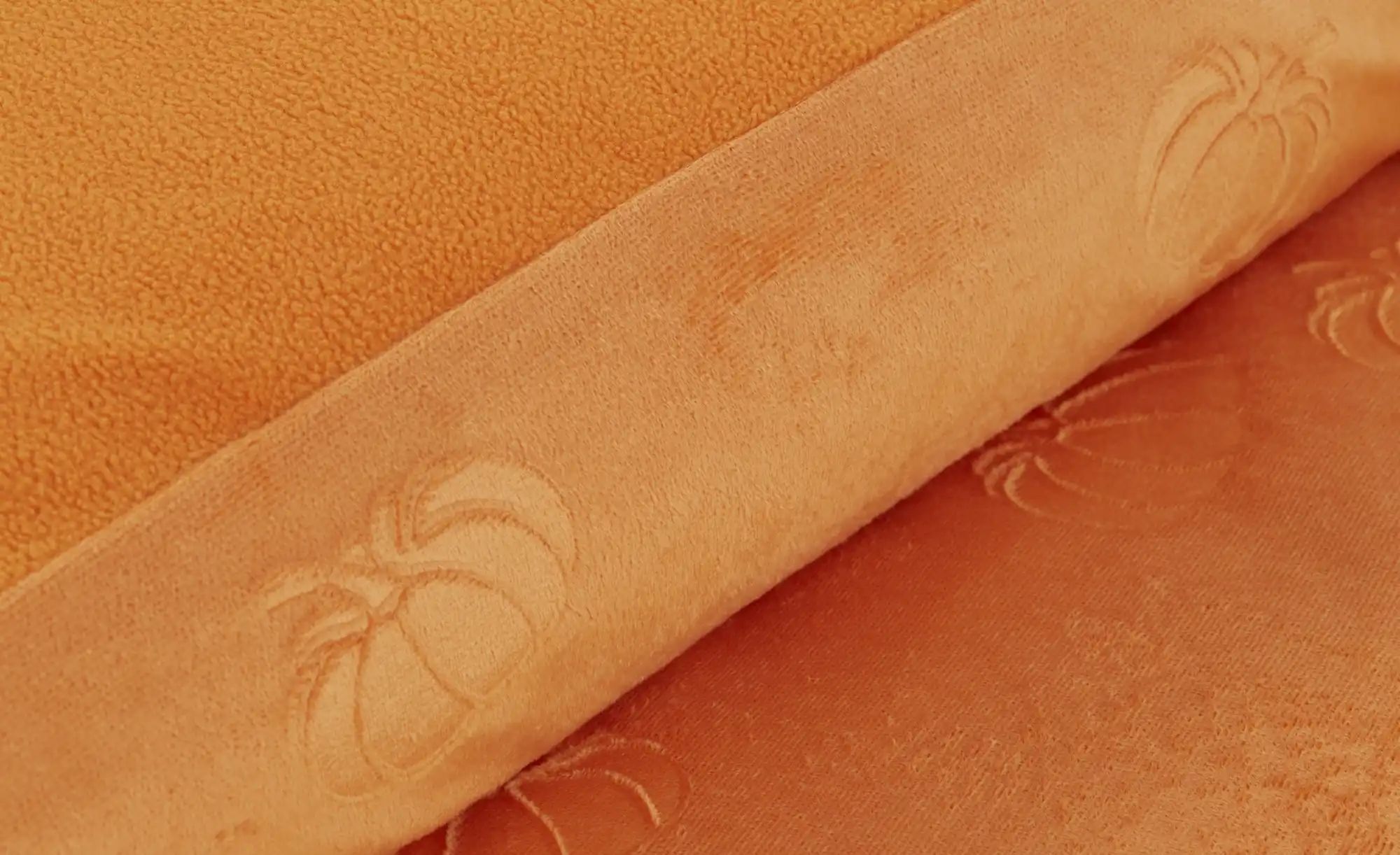 levelone Plüsch-Bettwäsche  Kürbis ¦ orange ¦ Maße (cm): B: 135 Bettwaren > günstig online kaufen