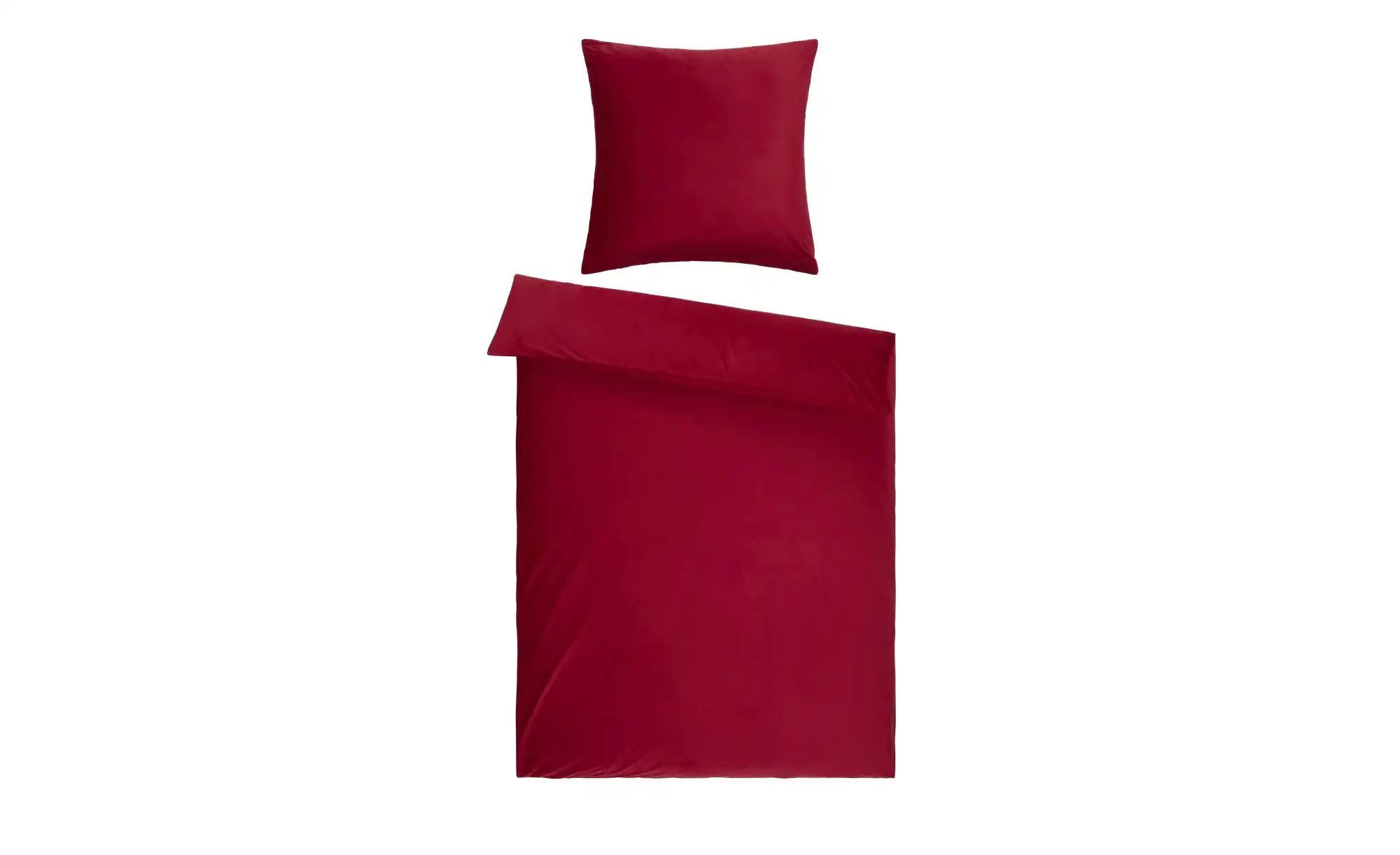 como Samt Bettwäsche  Velvet ¦ rot ¦ Maße (cm): B: 135 Bettwaren > Bettwäsc günstig online kaufen