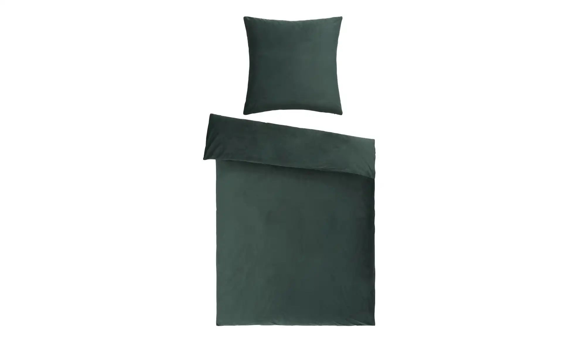 como Samt Bettwäsche  Velvet ¦ grün ¦ Maße (cm): B: 135 Bettwaren > Bettwäs günstig online kaufen
