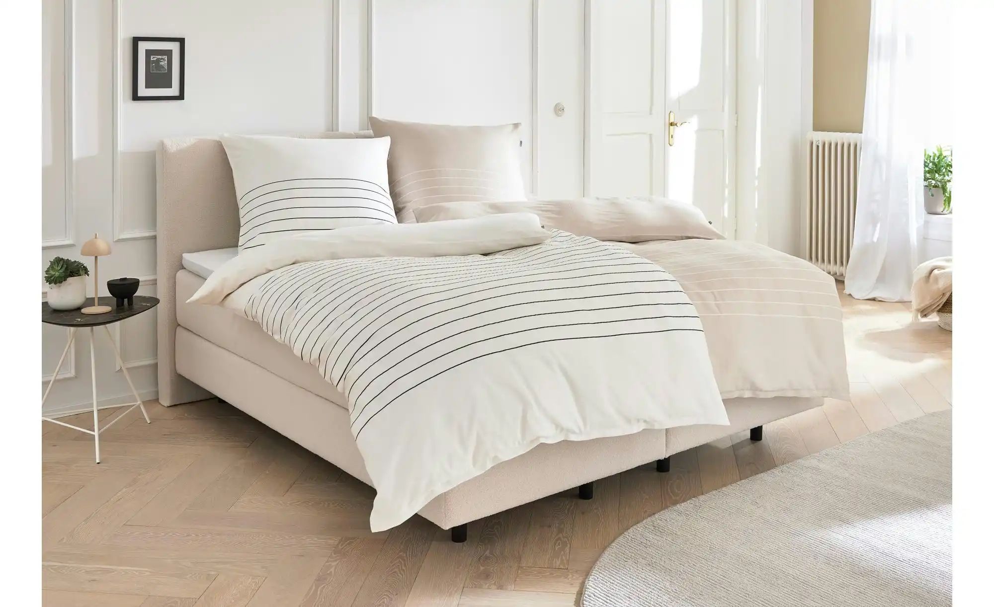 Thumbnail - Musterring Renforcé Wende-Bettwäsche  Simple ¦ beige ¦ Maße (cm): B: 135 H: 1,5 Bettwaren > Bettwäsche > Bettwäsche ganz...