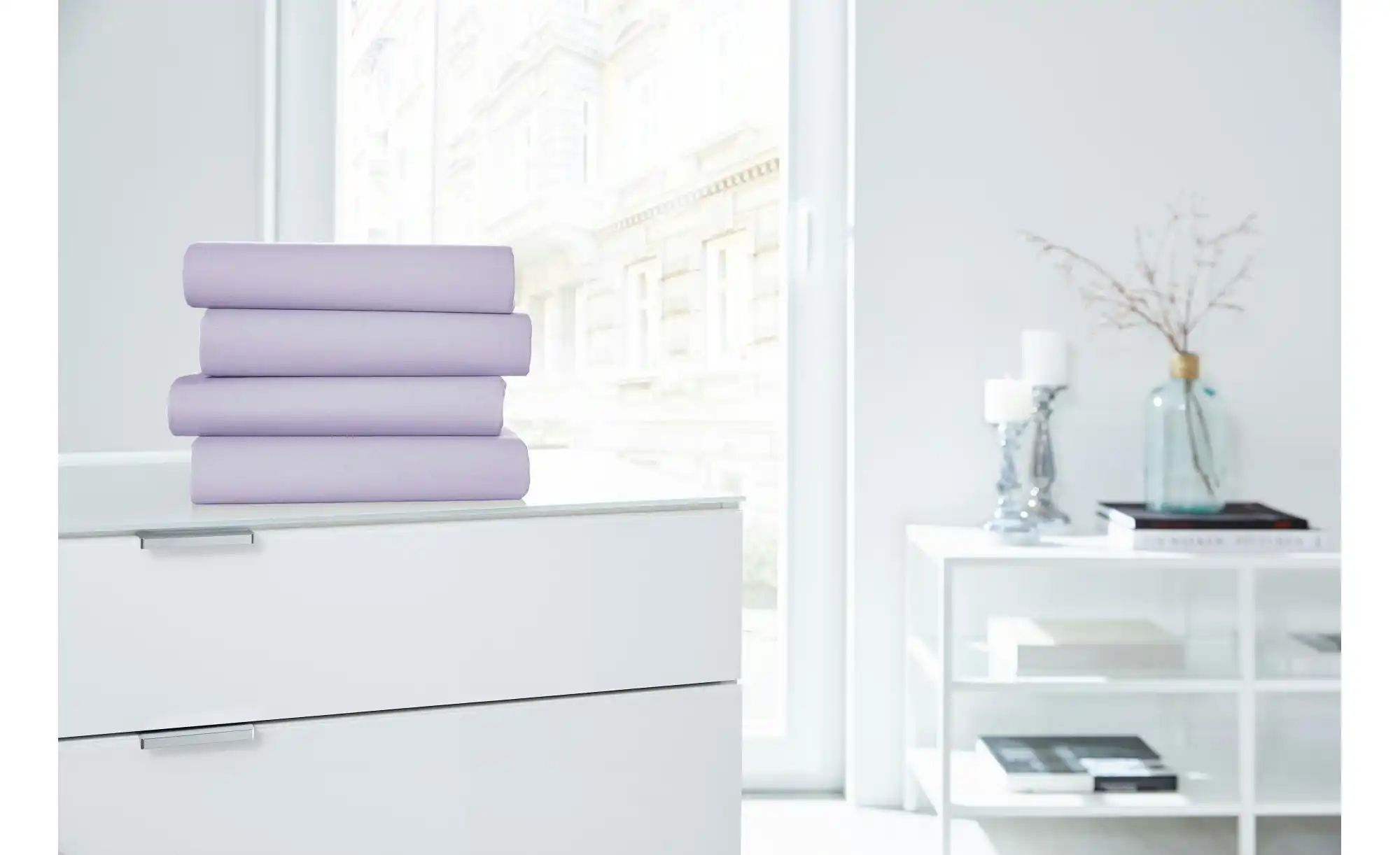 Thumbnail - Bettlaken ¦ lila/violett ¦ Maße (cm): B: 190 H: 20 Bettwaren > Bettlaken - Höffner