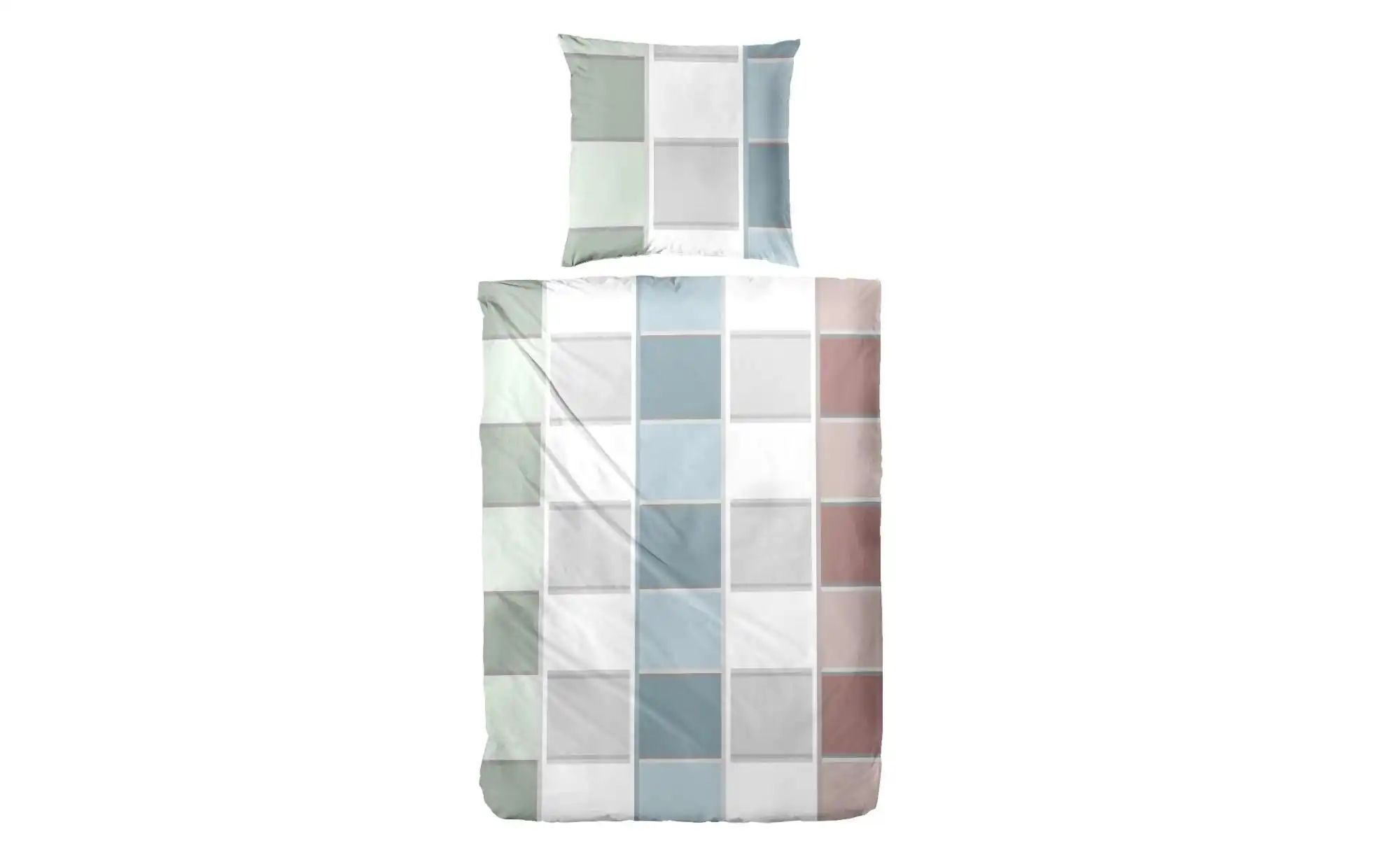 Bettwäsche-Set   ¦ blau ¦ Maße (cm): B: 135 H: 1 Bettwaren > Bettwäsche > B günstig online kaufen