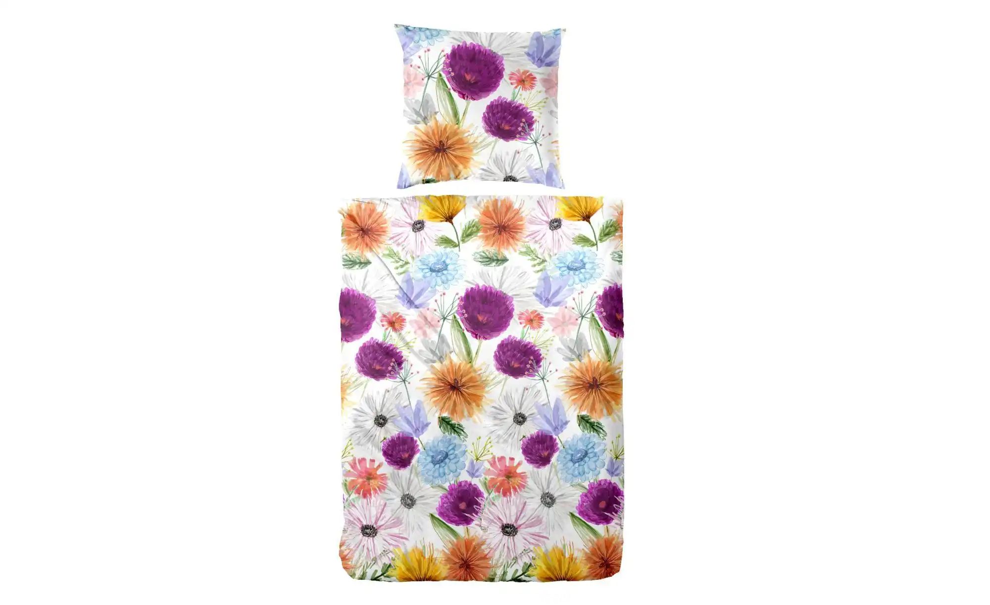 Primera Bettwäsche Mako-Satin-Bettwäsche Summer Time, Mako-Satin, günstig online kaufen