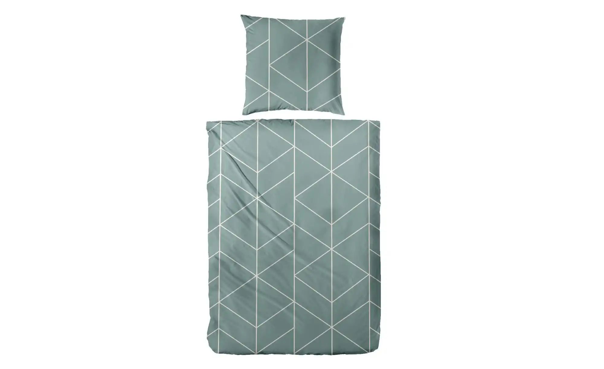 Bettwäsche-Set   ¦ grün ¦ Maße (cm): B: 155 H: 1 Bettwaren > Bettwäsche > B günstig online kaufen