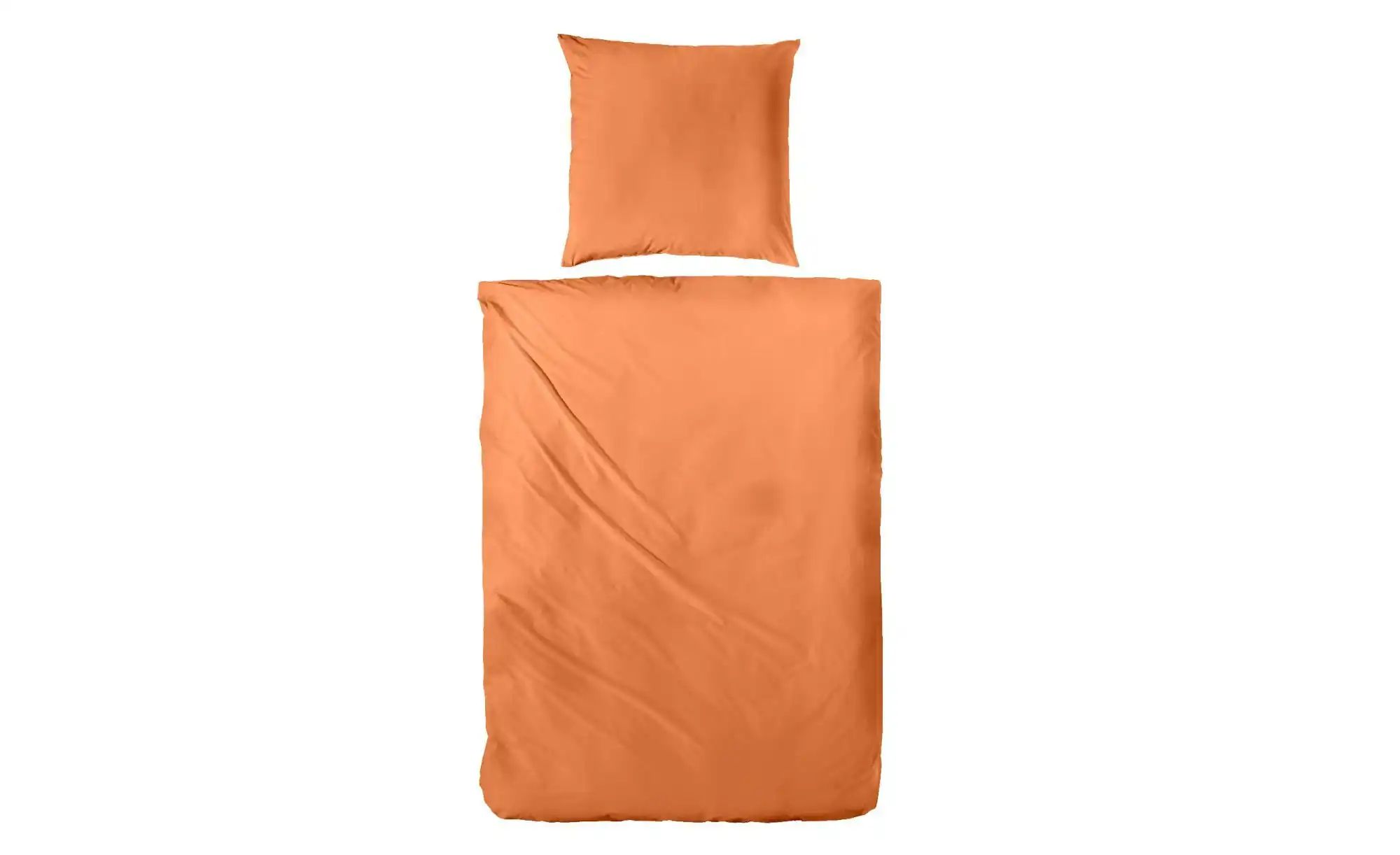 Mako-Satin Bettwäsche-Set    orange  Maße (cm): B: 155 H: 1 | 04002895032513