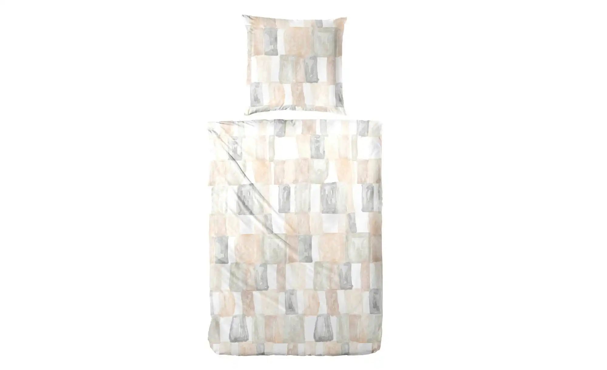 Primera Bettwäsche Perkal-Bettwäsche Watercolor Check, Perkal, günstig online kaufen