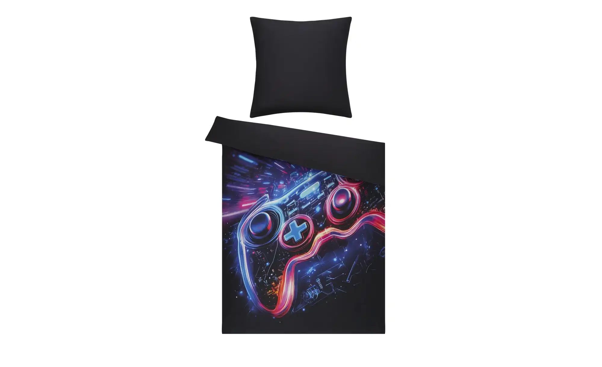 Thumbnail - como Mako-Satin Bettwäsche Gamer ¦ schwarz ¦ Maße (cm): B: 135 Bettwaren > Bettwäsche > Bettwäsche ganzjährig - Höffner