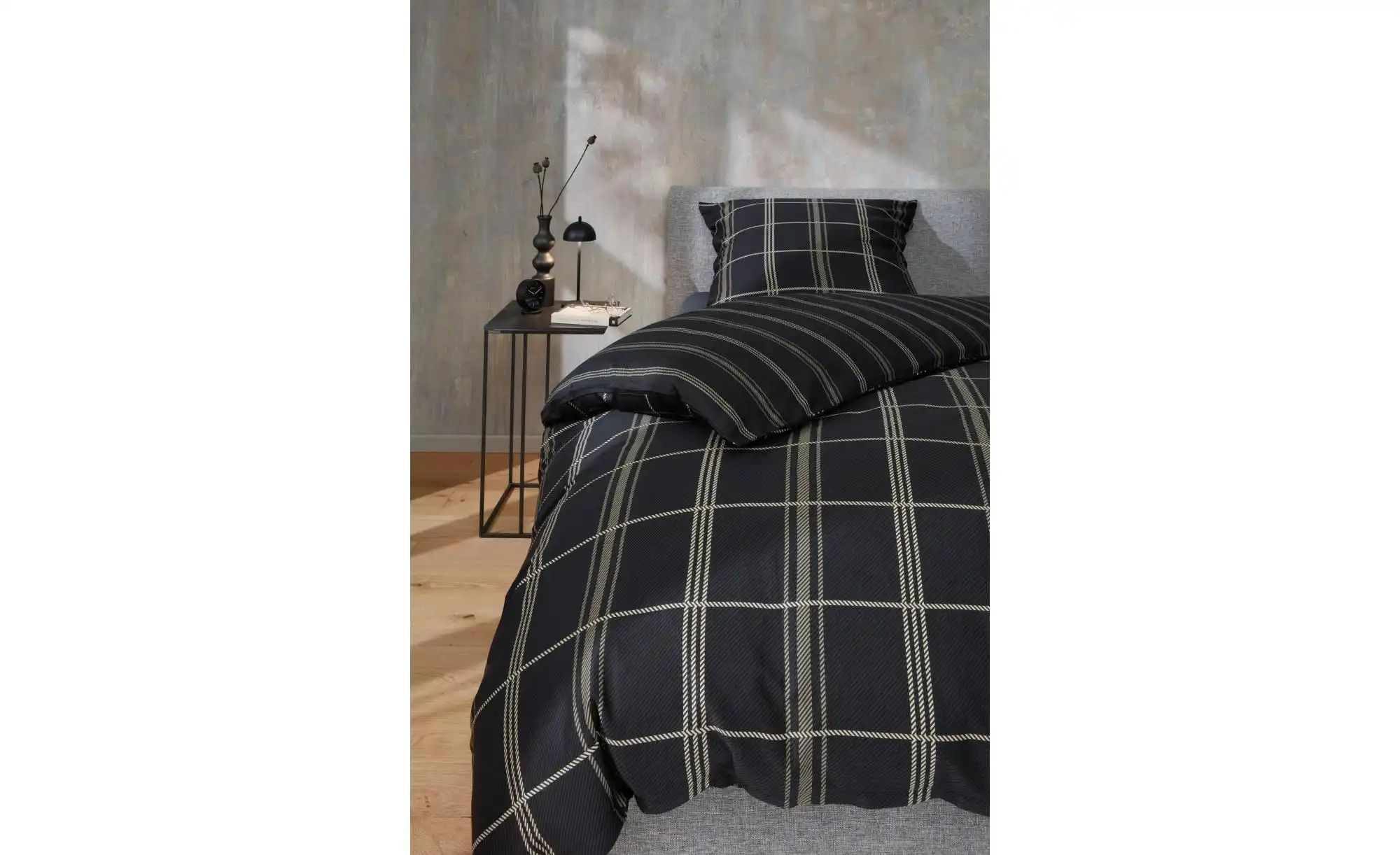 Musterring Bettwäsche-Set   ¦ schwarz ¦ Maße (cm): B: 135 H: 1,5 Bettwaren günstig online kaufen