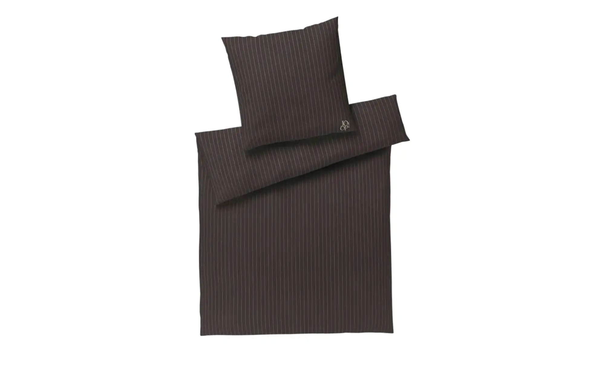 JOOP! Mako-Satin Bettwäsche  Soft Stripes ¦ braun ¦ Maße (cm): B: 135 Bettw günstig online kaufen