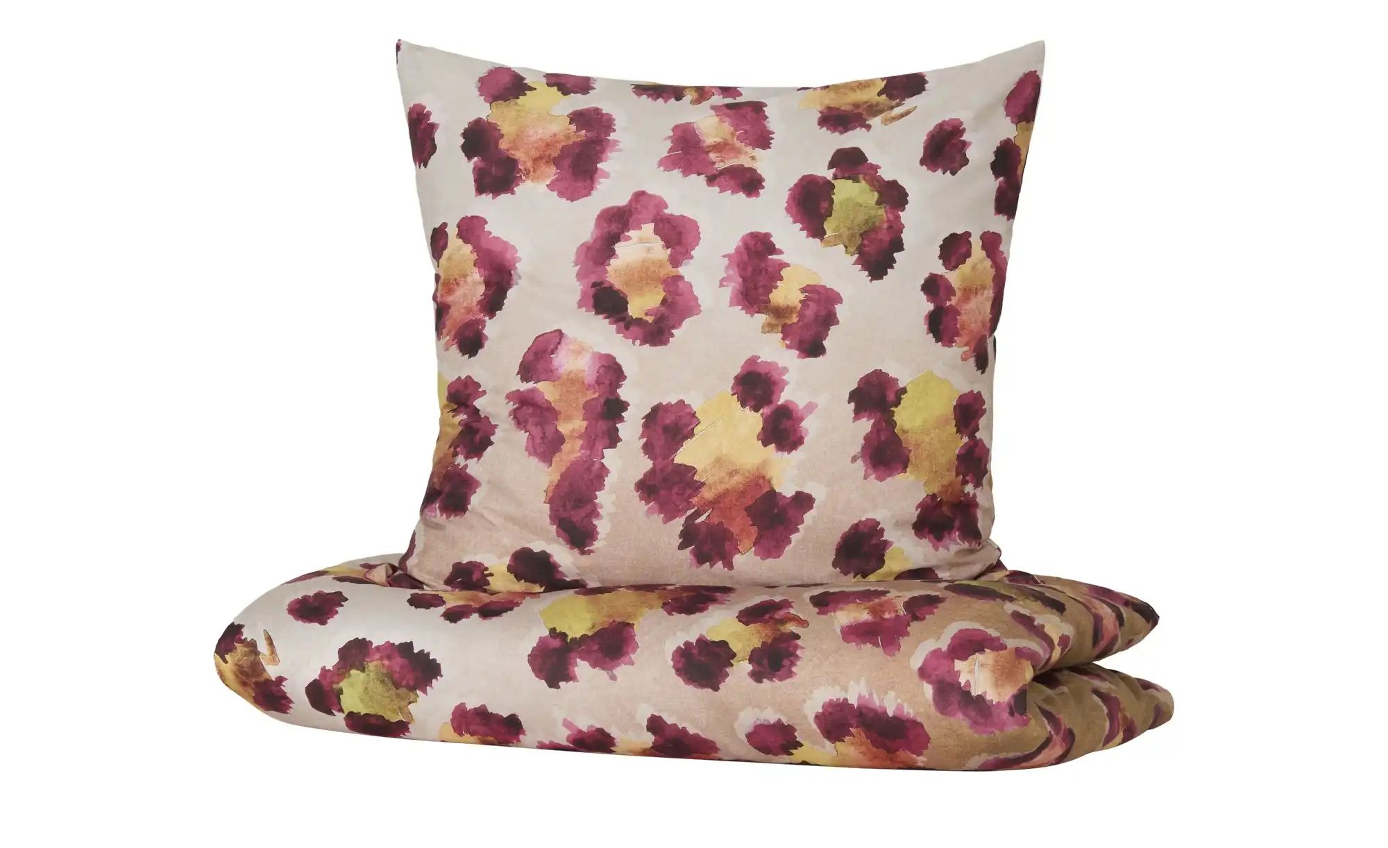 indigo Mako-Satin Bettwäsche  Animalistic ¦ lila/violett ¦ Maße (cm): B: 13 günstig online kaufen